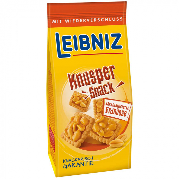 Leibniz Snack Crunchy Arahide caramelizate 175g [1]