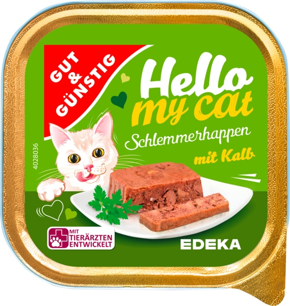 GUT & GÜNSTIG - Pate hrana umeda pisici - Vitel - 100g [1]