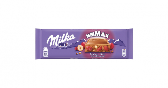 Milka - Ciocolata cu struguri si alune - 300g [1]