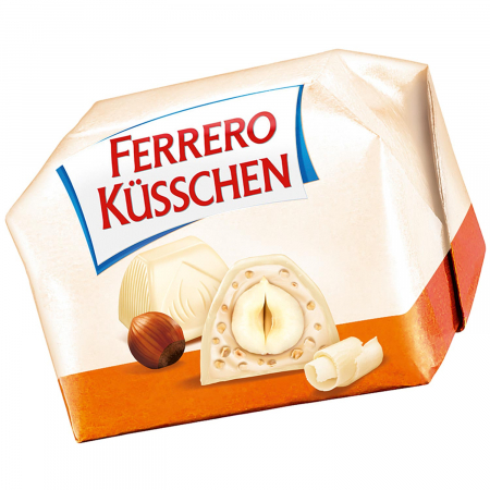 Ferrero - Küsschen Weiß - ciocolata alba cu alune intregi - 20 buc [1]
