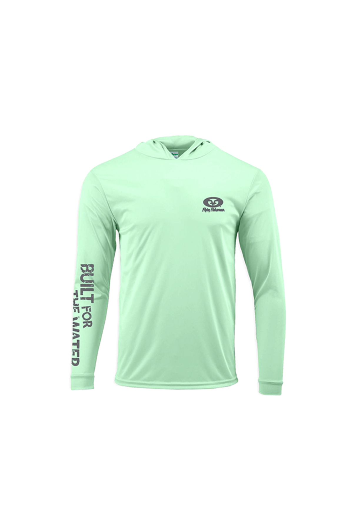 Bluza Flying Fisherman Built for Water Performance Hoodie Tee Mint XL [0]