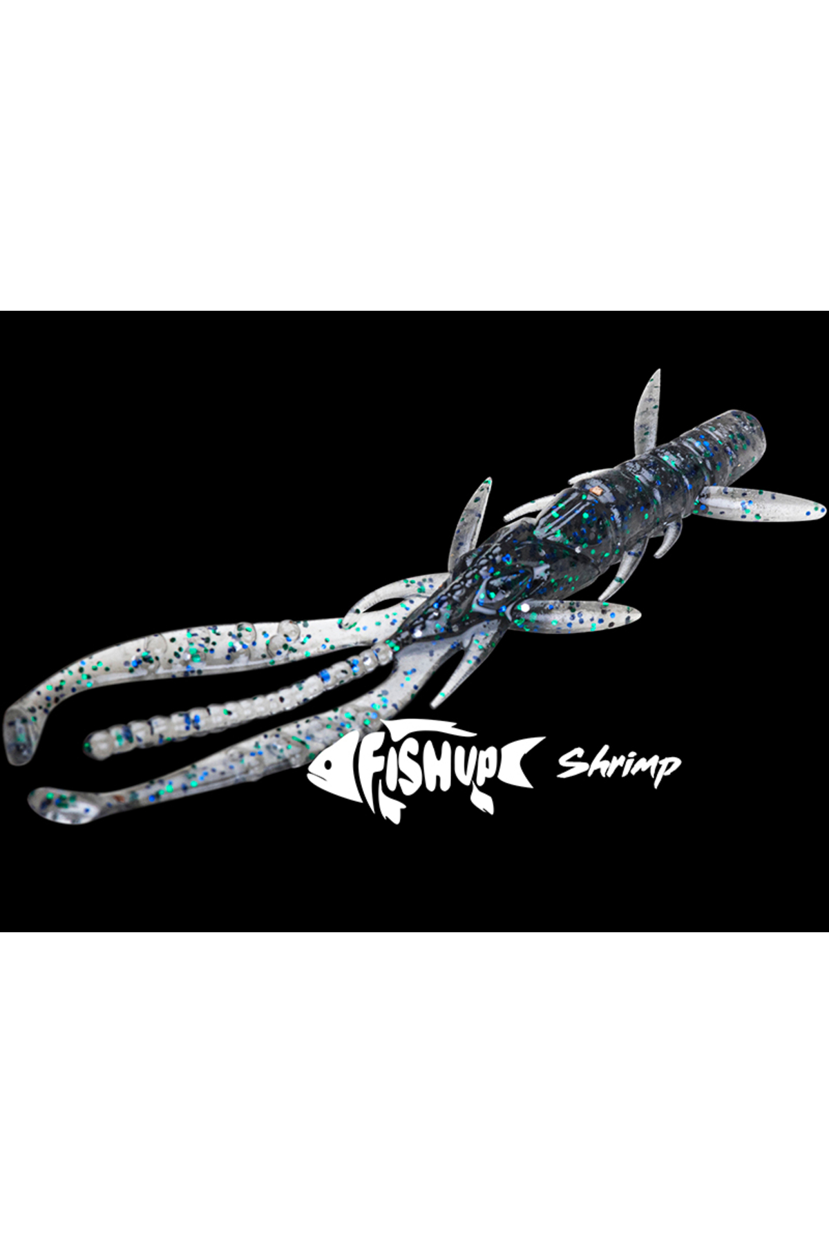 FishUp Shrimp 7.6cm #036 Caramel Green and Black 7.6cm #036 Caramel Green and Black [2]