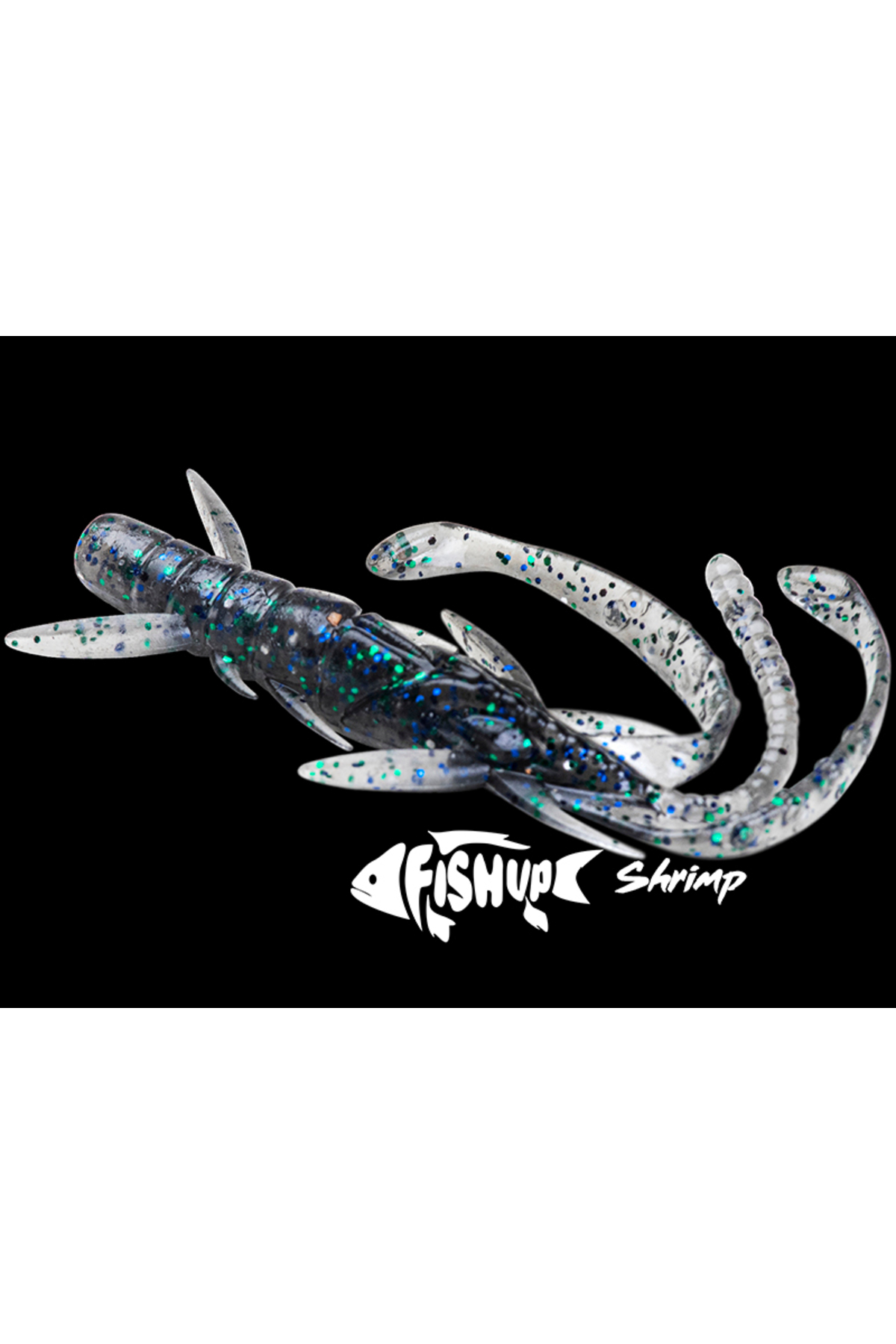 FishUp Shrimp 7.6cm #016 Lox Green and Black 7.6cm #016 Lox Green and Black [3]