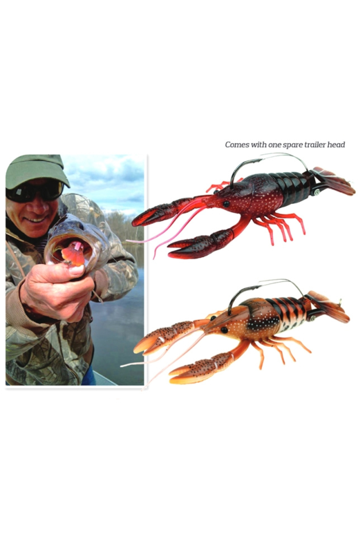 Vobler River2Sea Clackin Crayfish 13cm 36g Brown Orange 05 S 13cm 36g Brown Orange 05 [2]