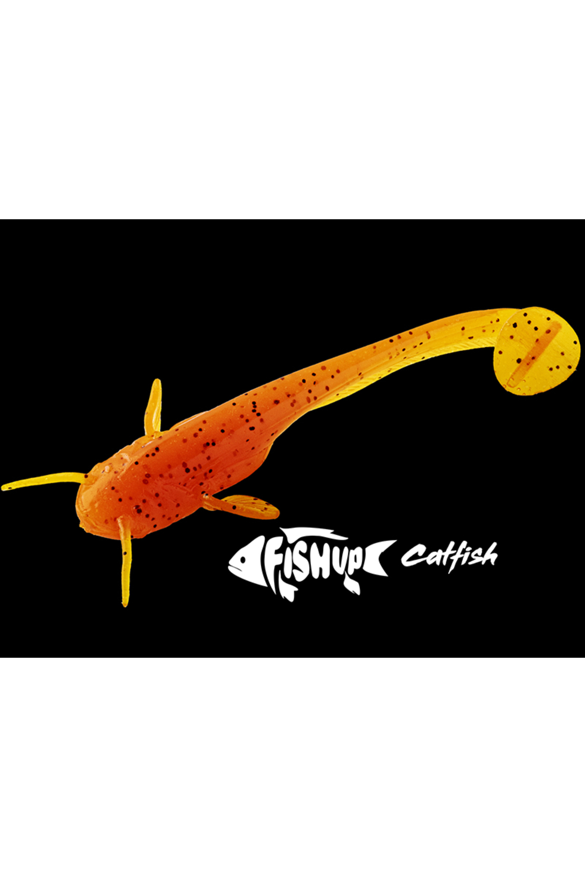 Shad FishUp Catfish 5cm #045 Green Pumpkin Red and Black 5cm Green Pumpkin Red and Black [2]