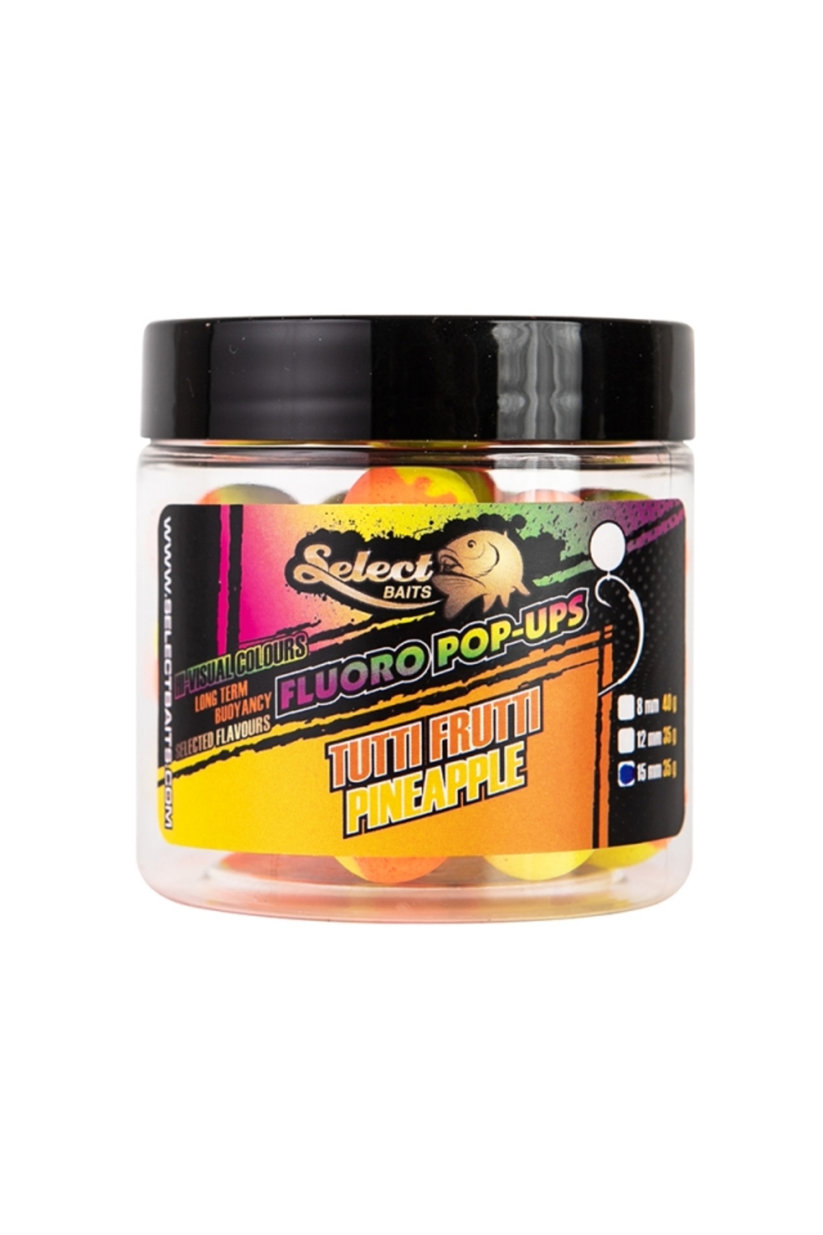 Select Baits pop-up Two-Tone Tutti Frutti-Pineapple 12mm [2]