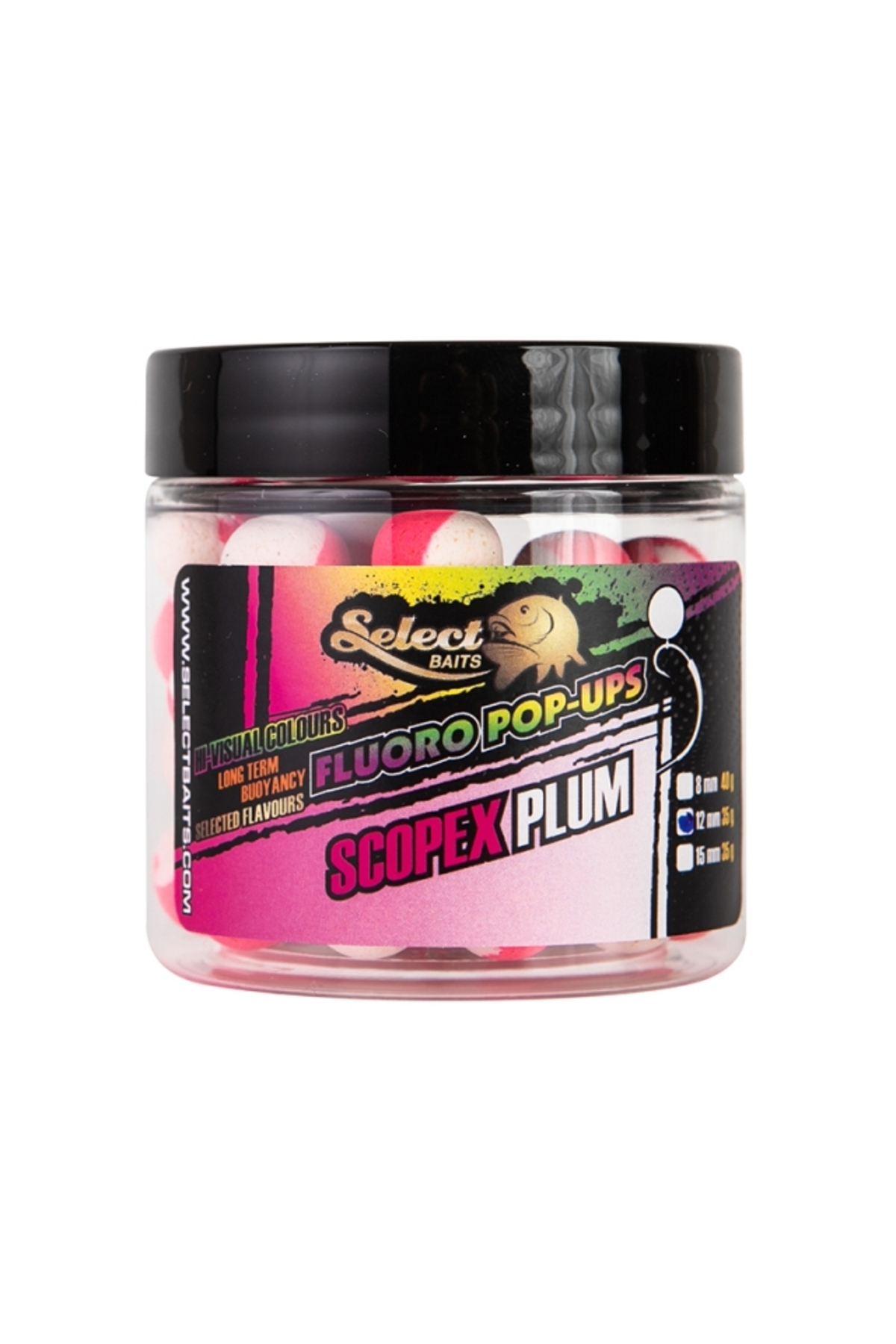 Select Baits pop-up Two-Tone Scopex-Plum 15mm [2]