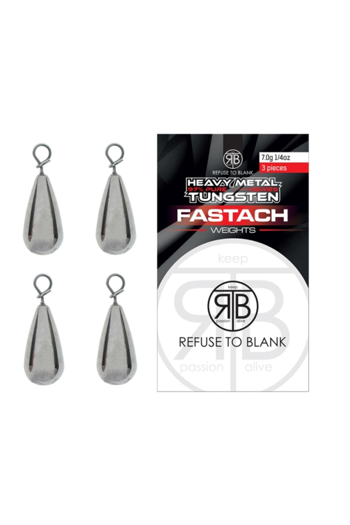 Vârtej - RTB Tungsten Fastach Weights 3.50g - 3pcs