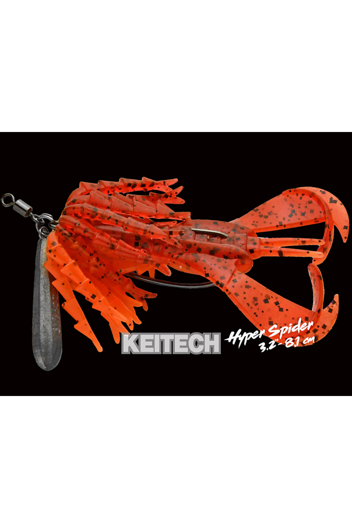 Keitech Hyper Spider Green Pumpkin Chartreuse 401 8.1cm [3]