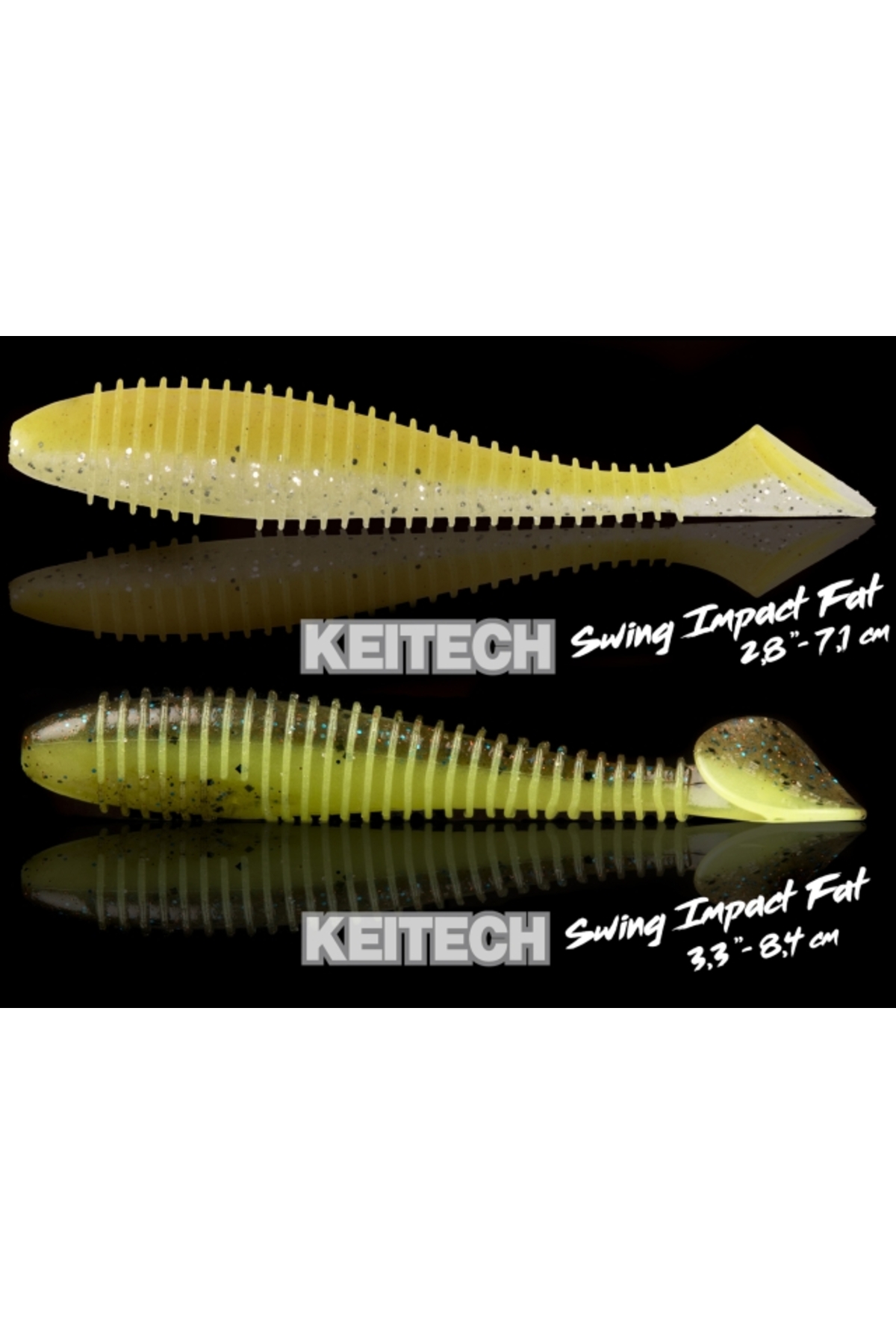 Shad Keitech Swing Impact FAT Green Pumpkin Fire 438 7.2cm [1]