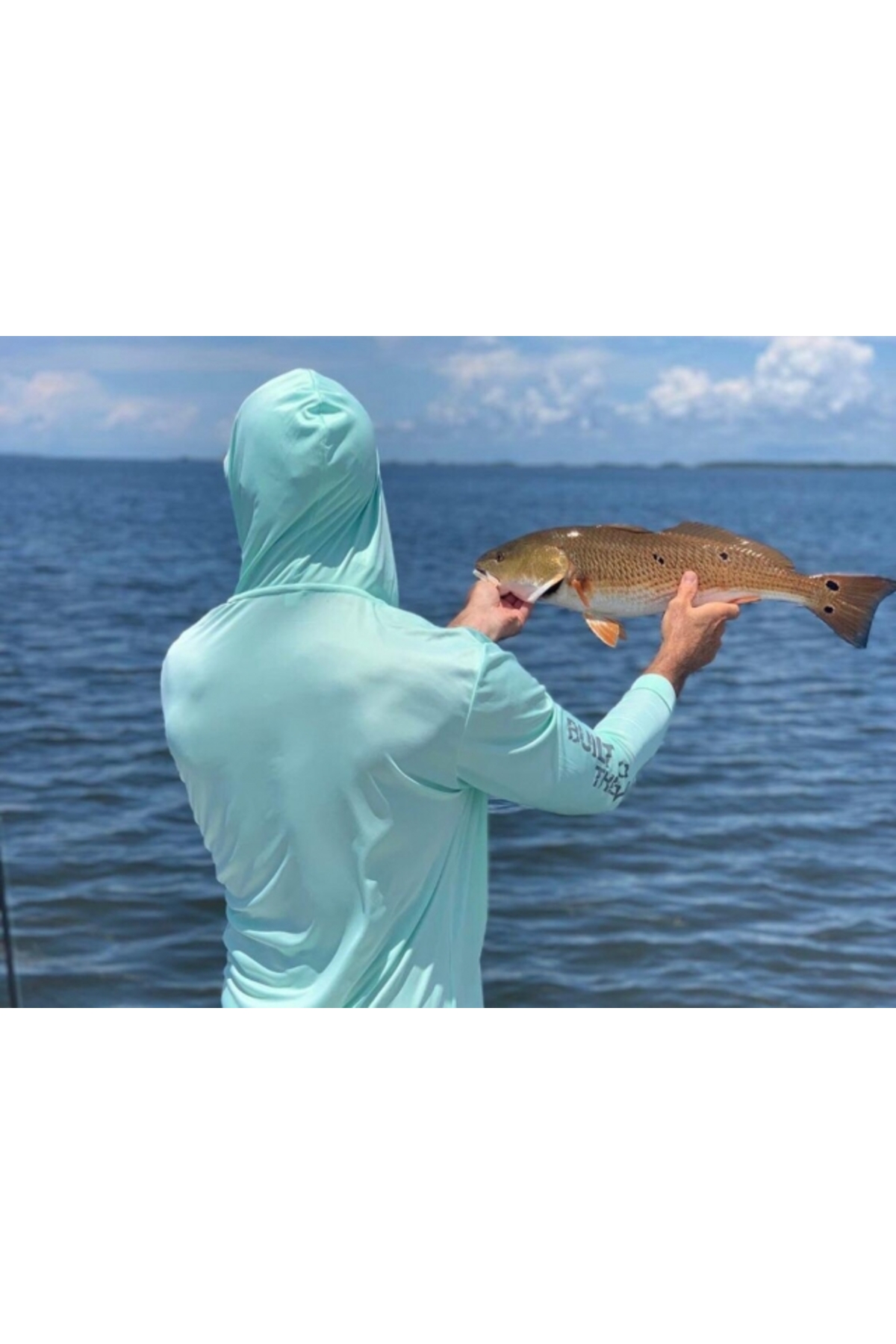 Bluza Flying Fisherman Built for Water Performance Hoodie Tee Mint XL [1]