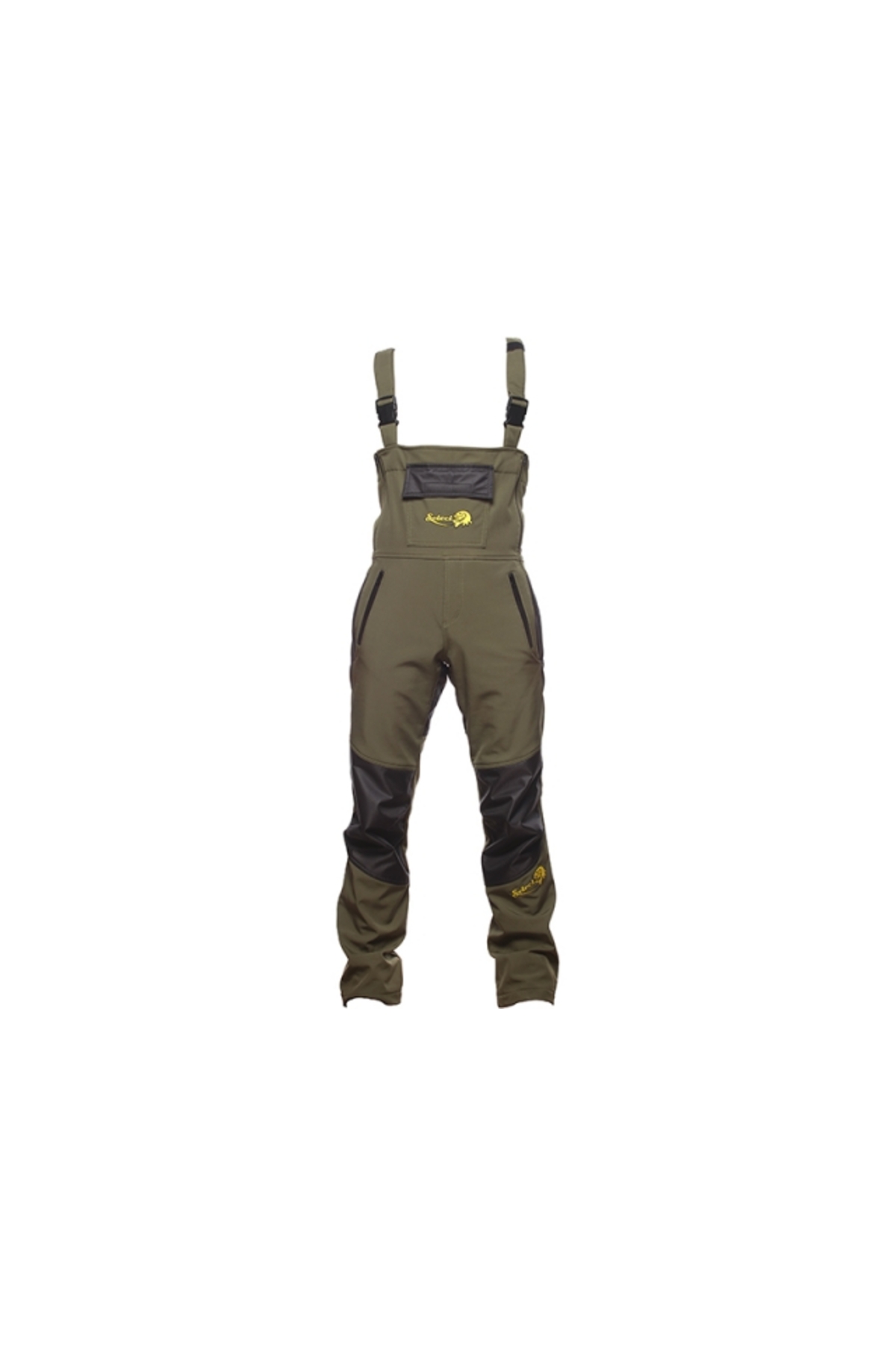 Accesorii pescuit - Salopeta Select Baits New Wave Softshell Fleece Insulated Green/Black Bib'n'Brace S