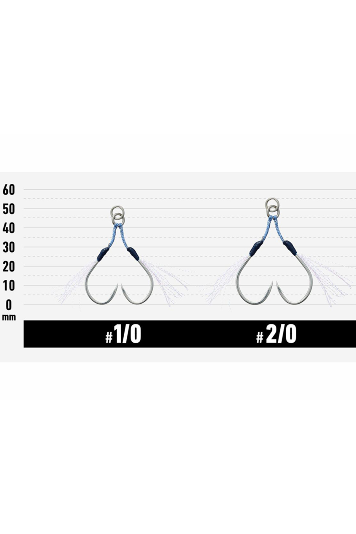 Carlige Vanfook JGR-45 Jigen Glitter Assist Short Hooks #1/0 [2]