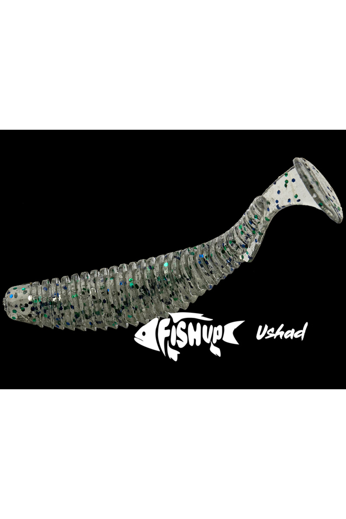 FishUp U-Shad 7cm #203 Green Pumpkin Flo Chart 7cm Green Pumpkin Flo Chart [3]