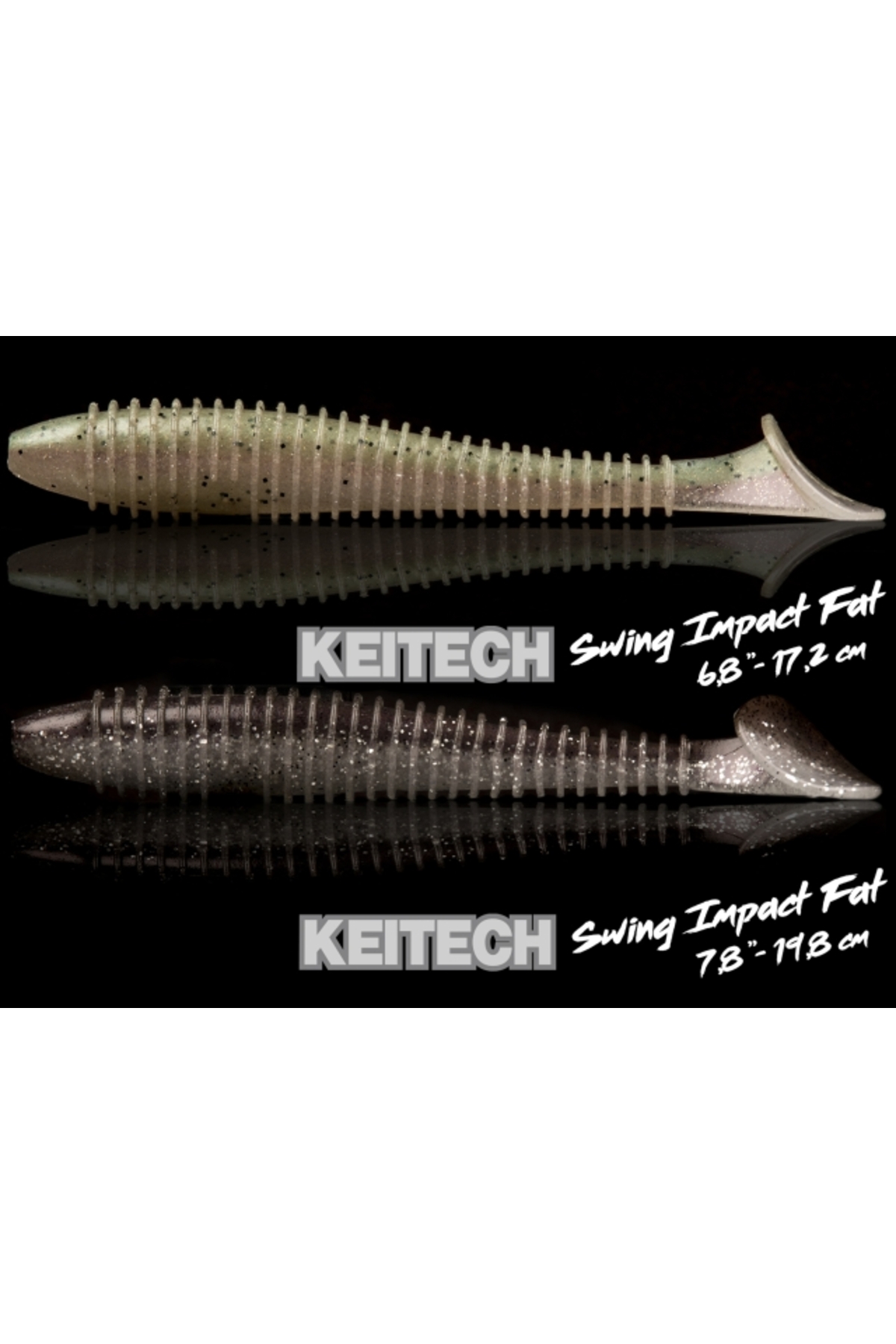 Shad Keitech Swing Impact FAT Green Pumpkin Fire 438 7.2cm [3]