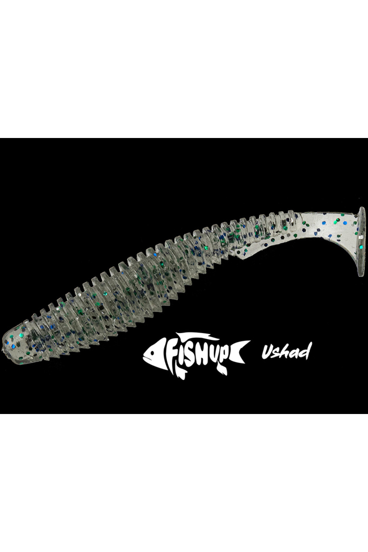 FishUp U-Shad 7cm #202 Green Pumpkin Pearl 7cm Green Pumpkin Pearl [2]