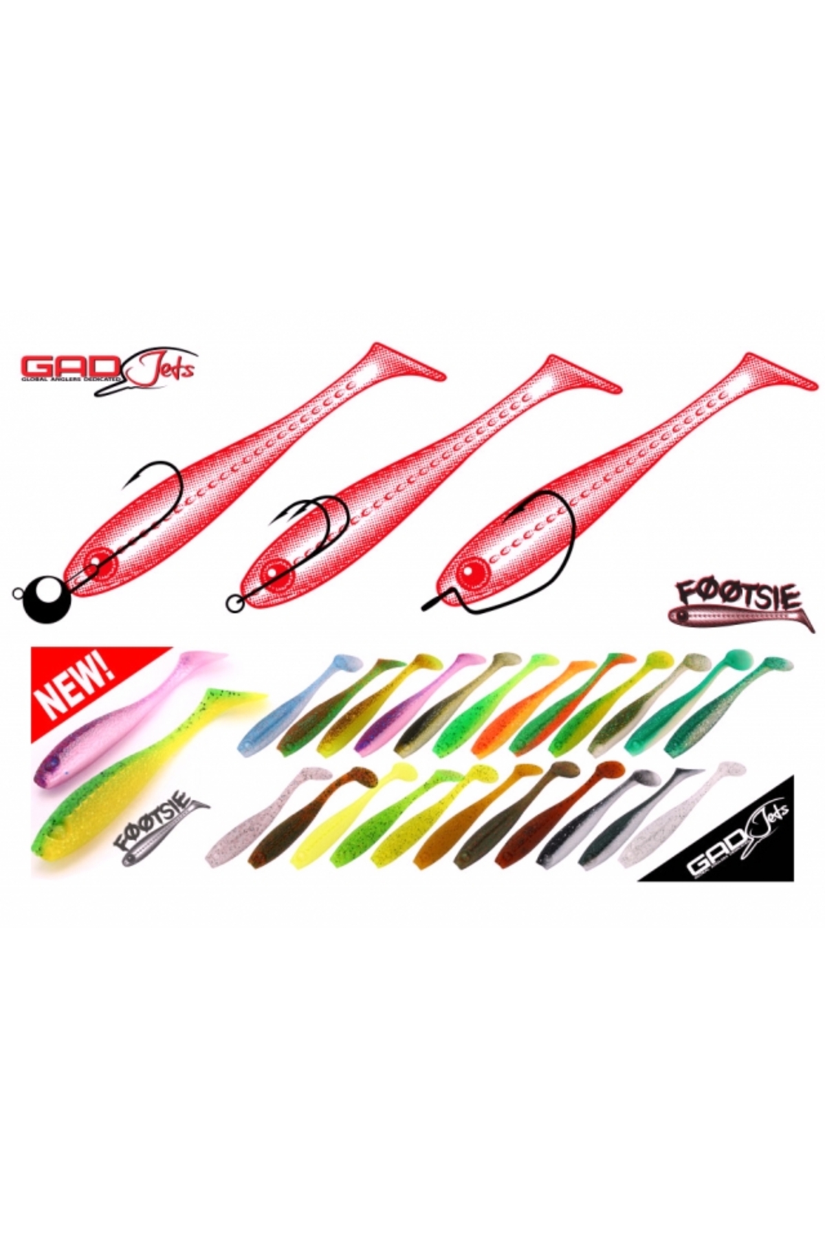 Shad Pontoon21 GAD Footsie 9cm 1107 Footsie 9cm 1107 [1]