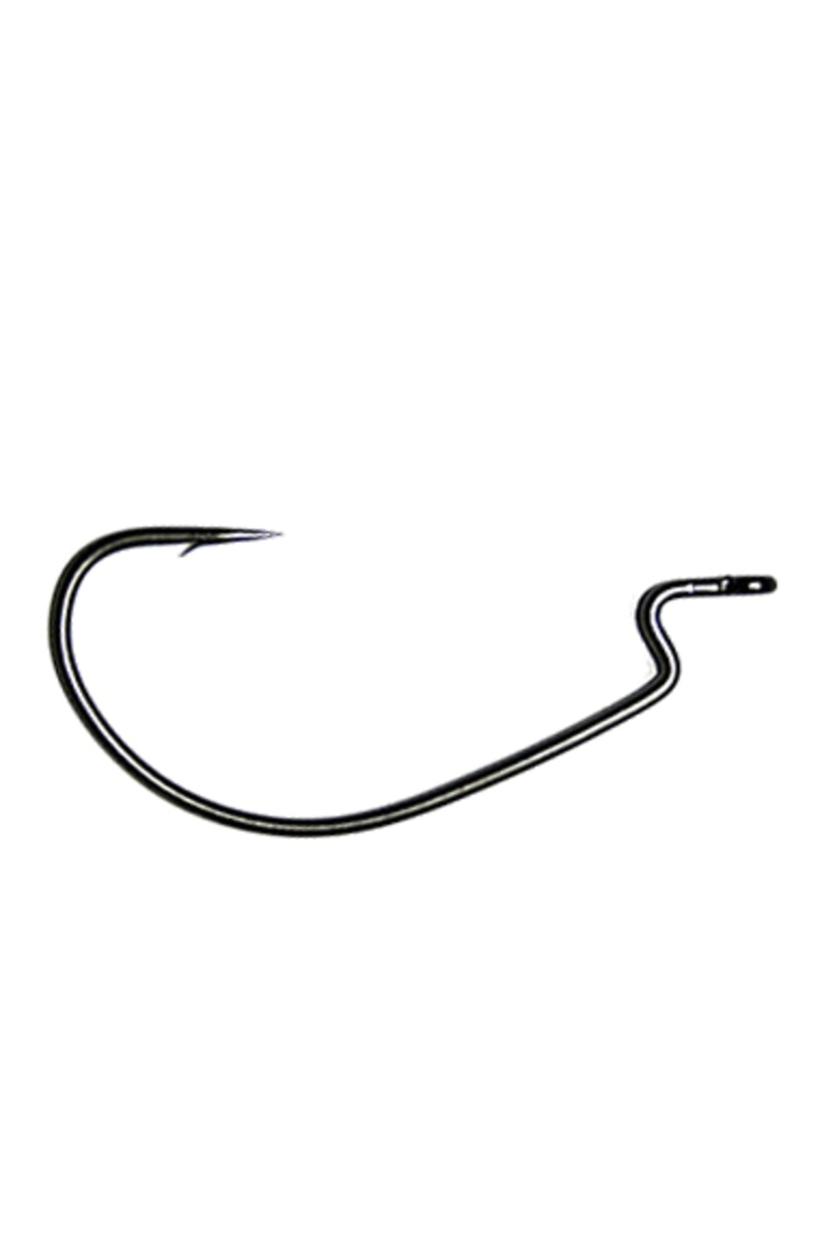 Pescuit si vanatoare - Carlige offset Vanfook Worm-55 Stealth Black Offset Hooks 1/0