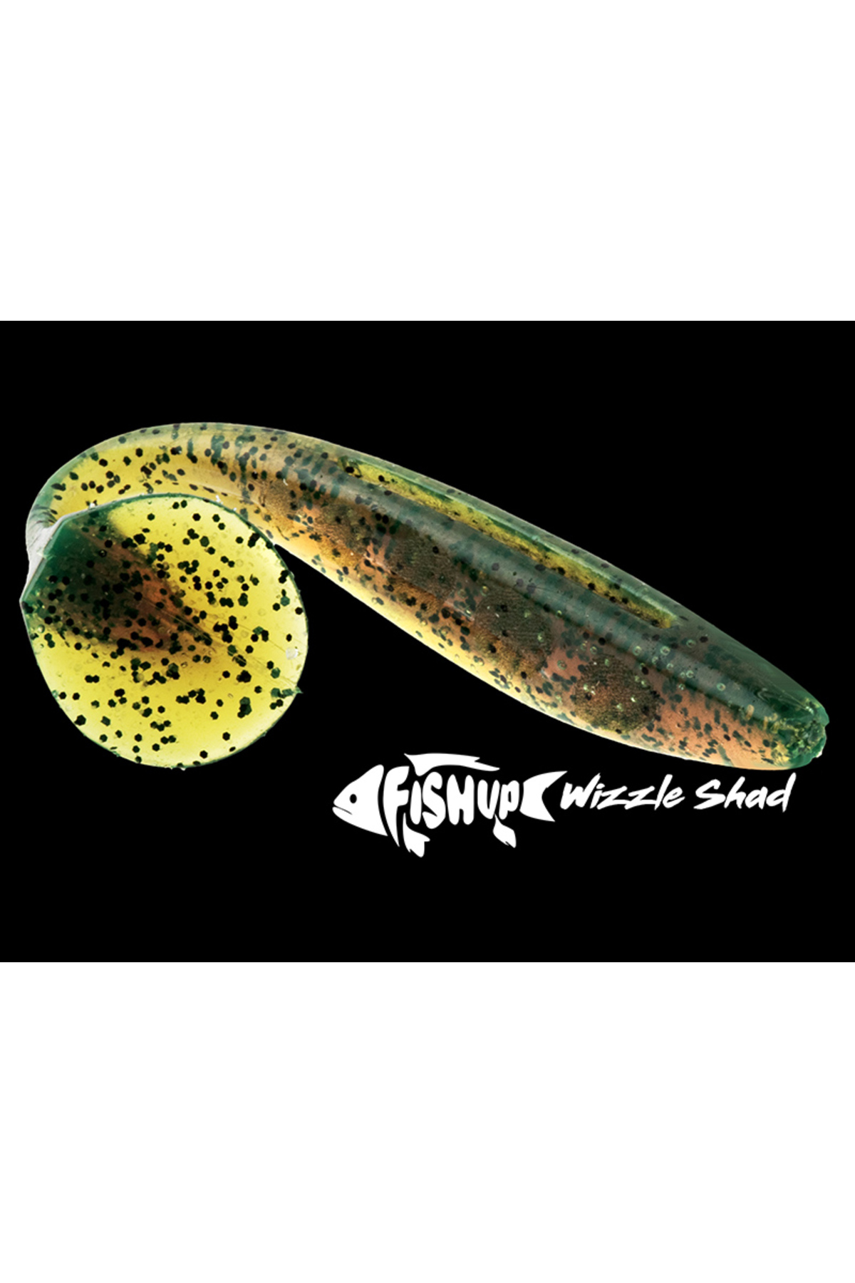 FishUp Wizzle Shad 3.5cm #045 Green Pumpkin Red and Black 3.5cm #045 Green Pumpkin Red and Black [2]