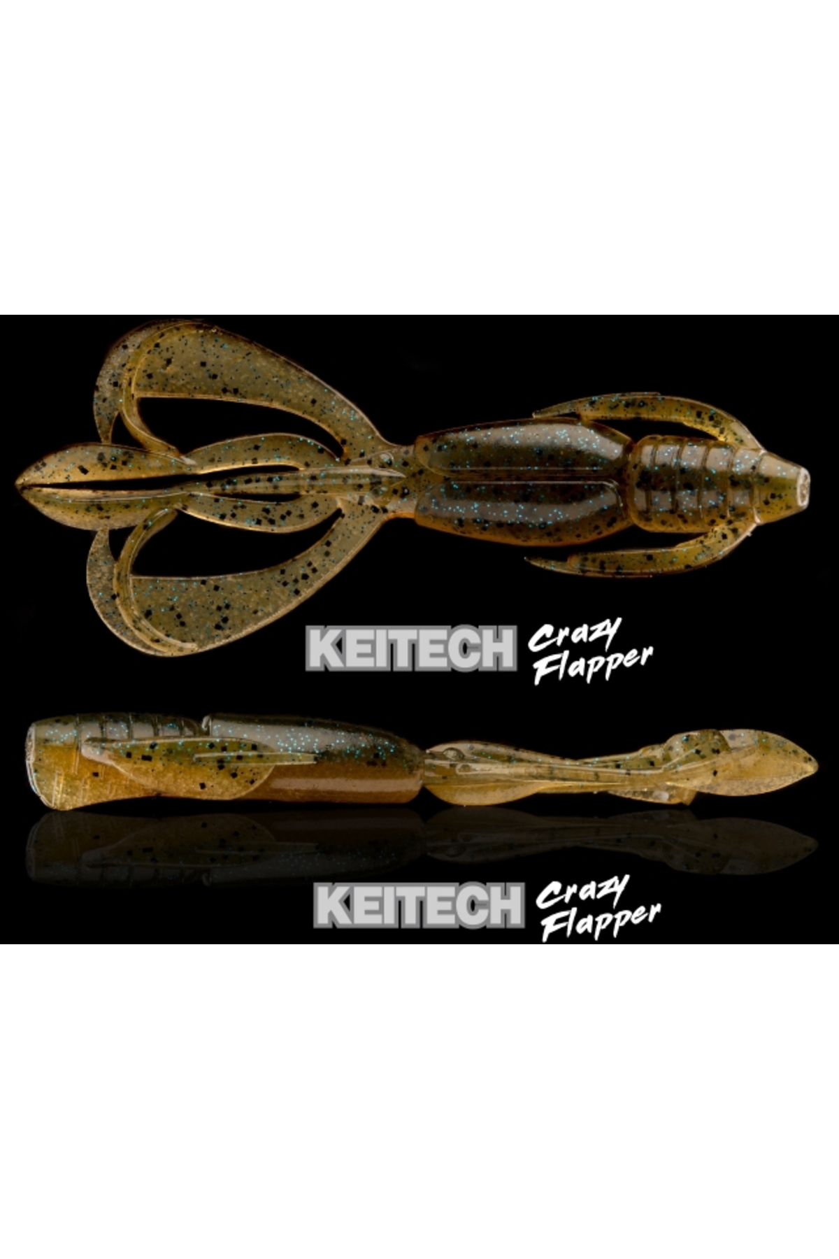 Keitech Crazy Flapper Black Blue 413 7.1cm [1]