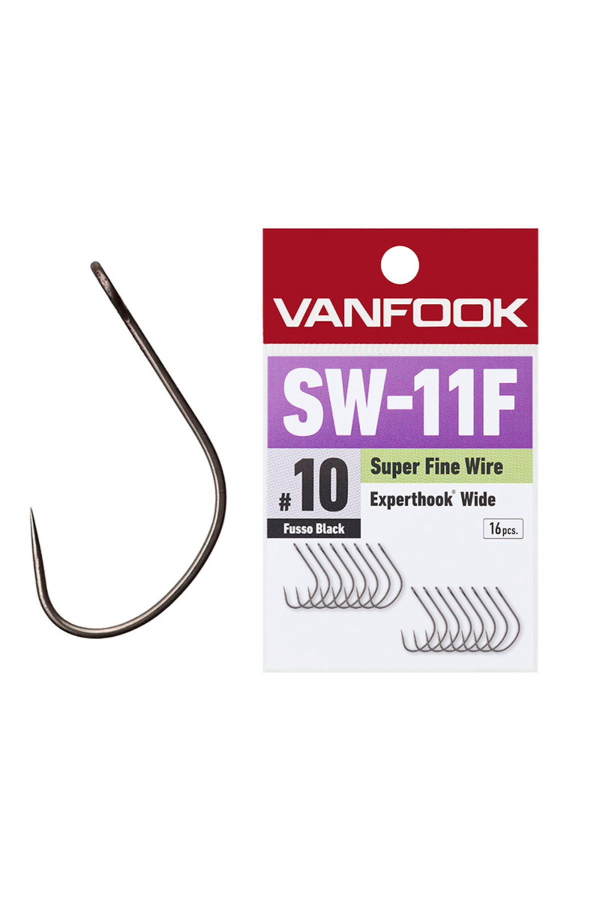 Pescuit si vanatoare - Carlige Vanfook SW-11F Wide Gape Super Fine Wire Hooks #10