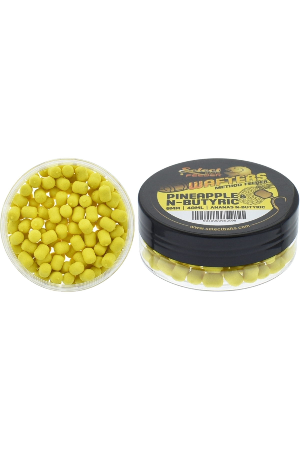 Momeli critic echilibrate Select Baits Method Feeder Wafters Pineapple N-Butyric 6mm [0]