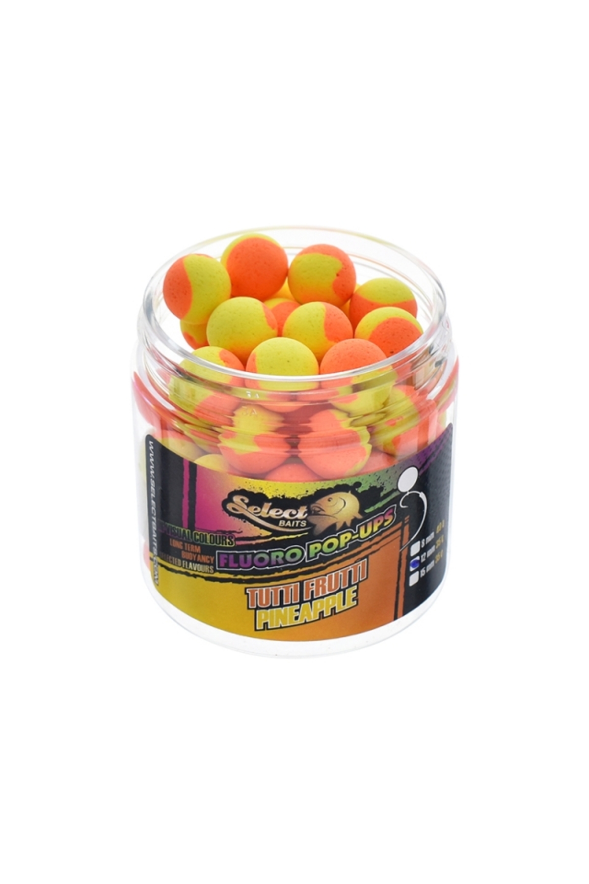 Select Baits pop-up Two-Tone Tutti Frutti-Pineapple 15mm [0]