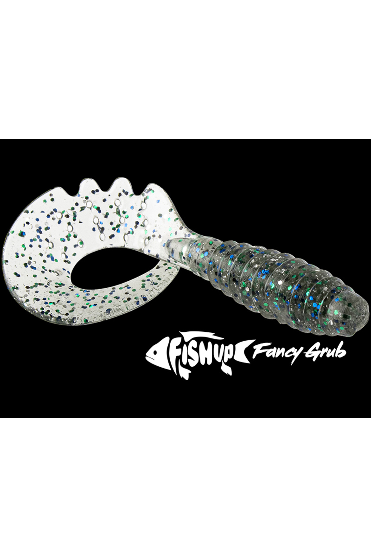 FishUp Fancy Grub 5cm #019 Motor Oil Red 5cm #019 Motor Oil Red [3]