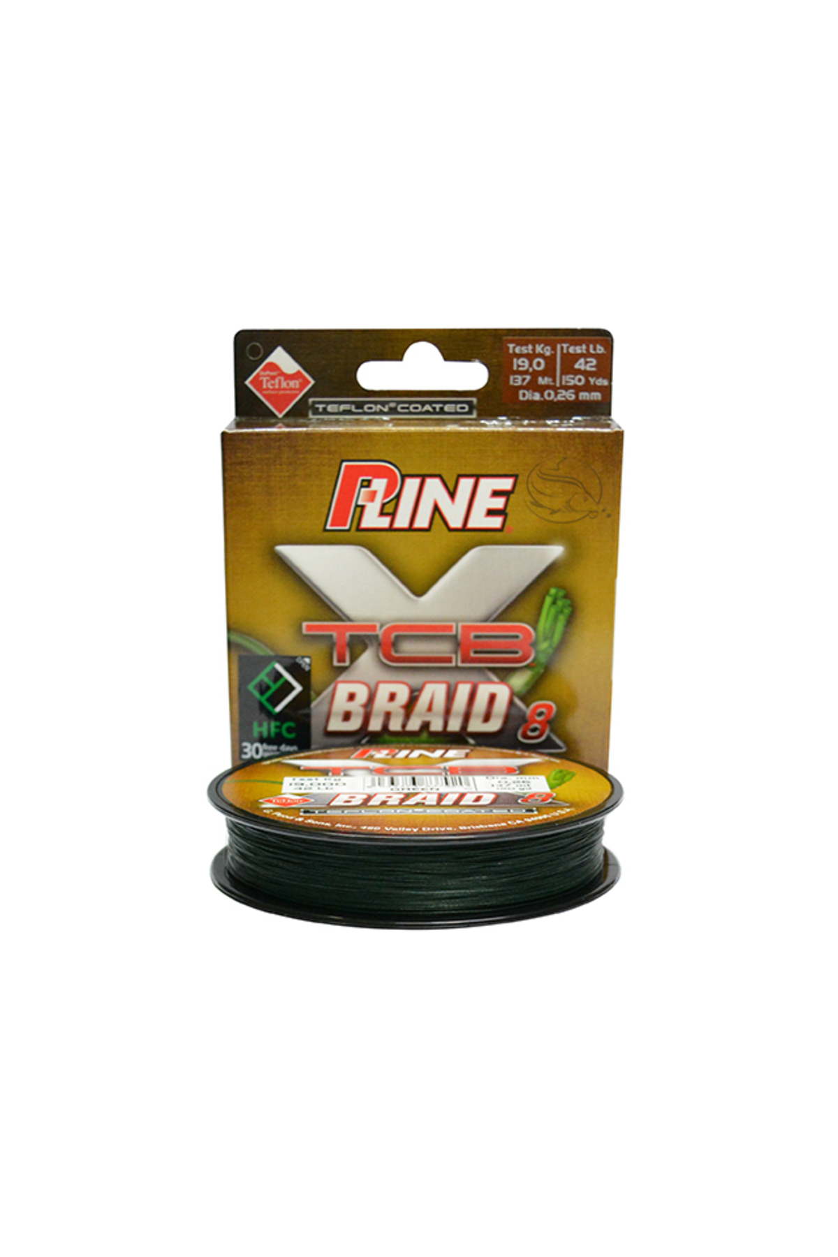 Pescuit si vanatoare - Fir textil P-Line XTCB Braid 8 0.18mm - 14.5kg - 270m