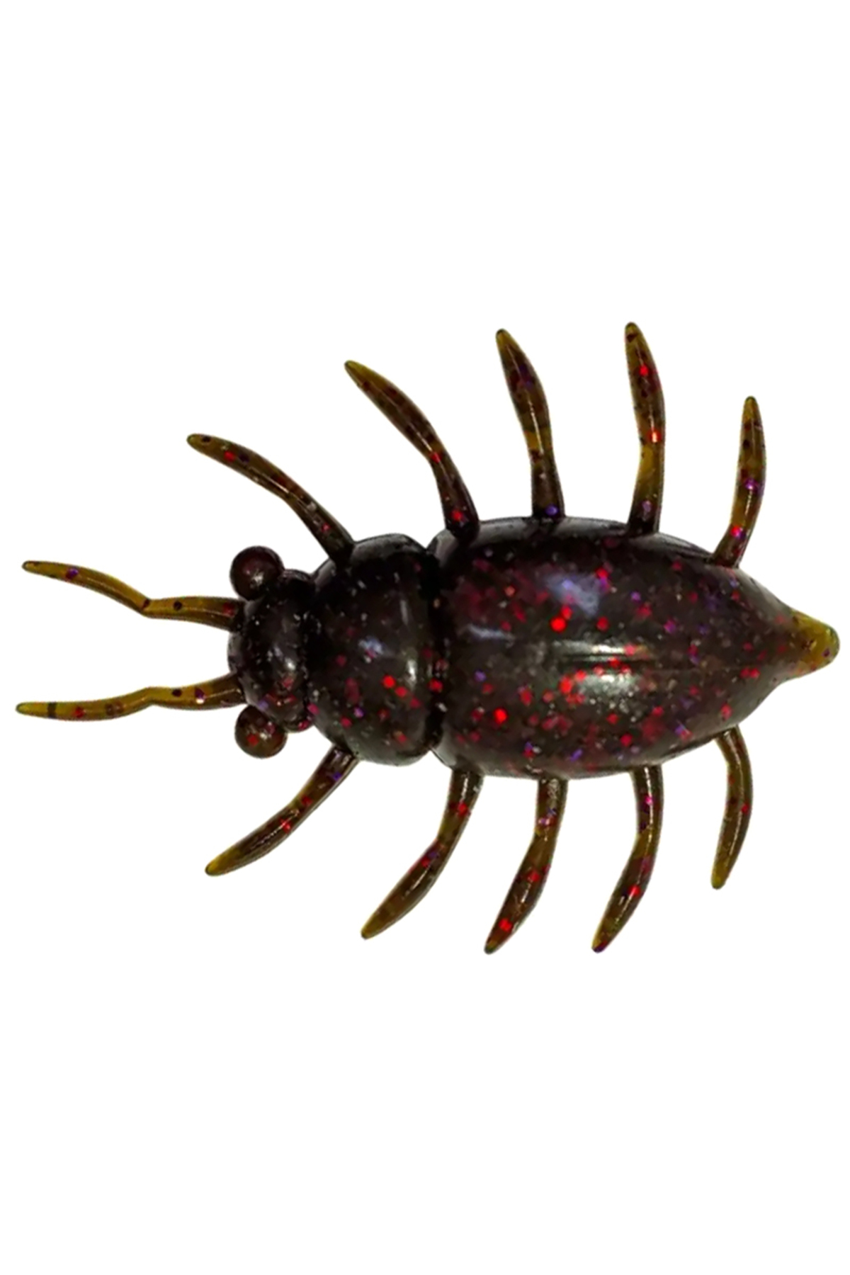 Nălucă - FishUp Maybug 3.3cm #050 Green Pumpkin Brown Red and Purple 3.3cm #050