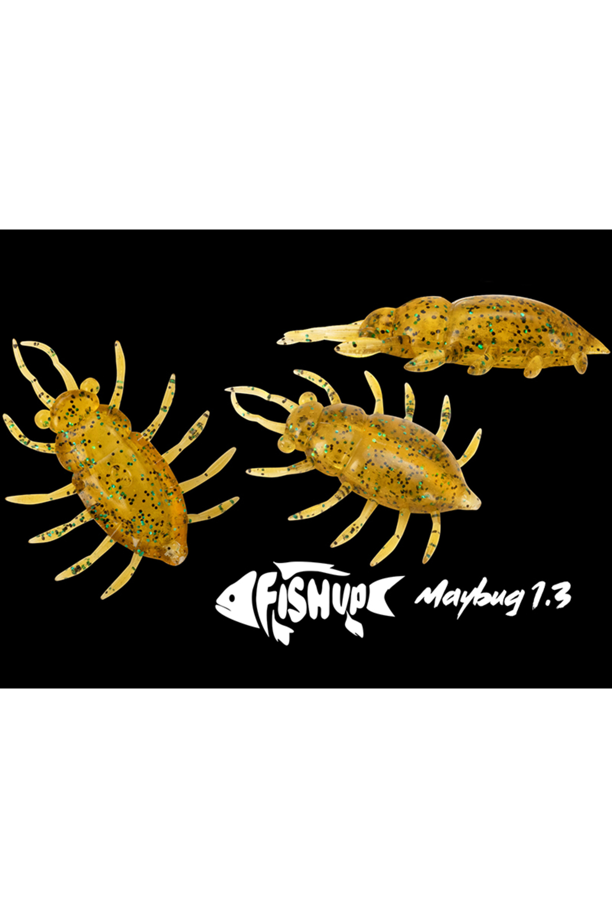 FishUp Maybug 3.3cm #050 Green Pumpkin Brown Red and Purple 3.3cm #050 [1]
