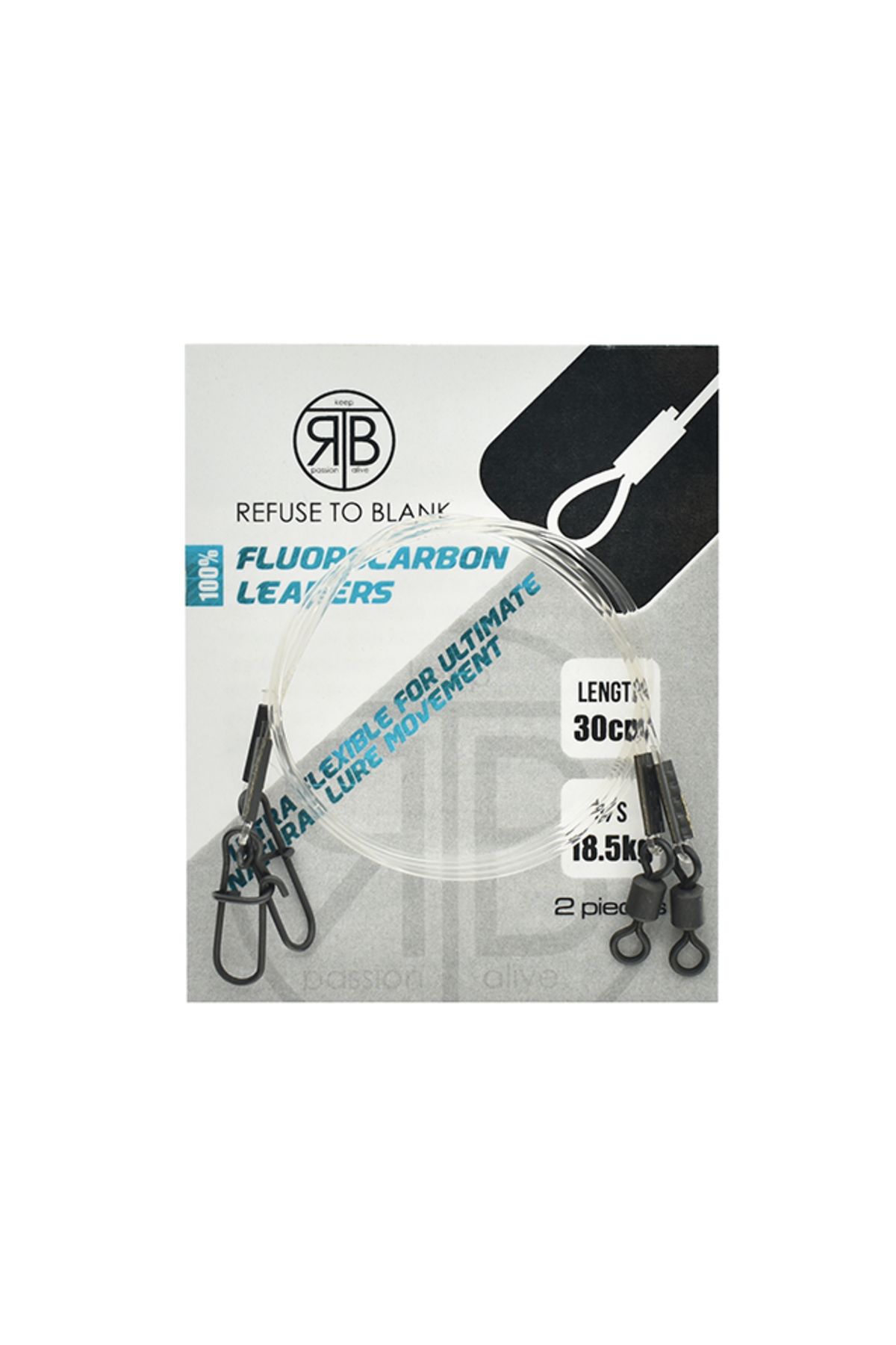 RTB 100% Fluorocarbon Duo-Lock Leader 11.5kg - 30cm [0]