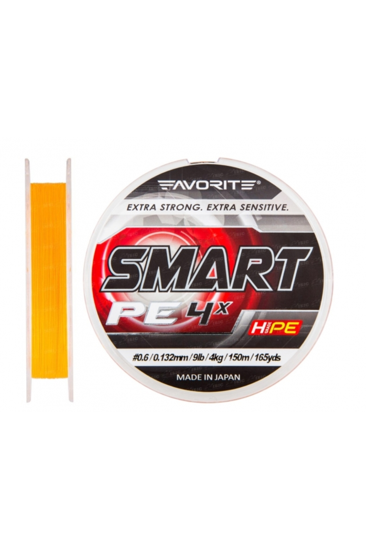 Pescuit si vanatoare - Fir textil Favorite Smart PE 4X Fluo Orange 150m # 3.0 / 0.296mm / 35lb