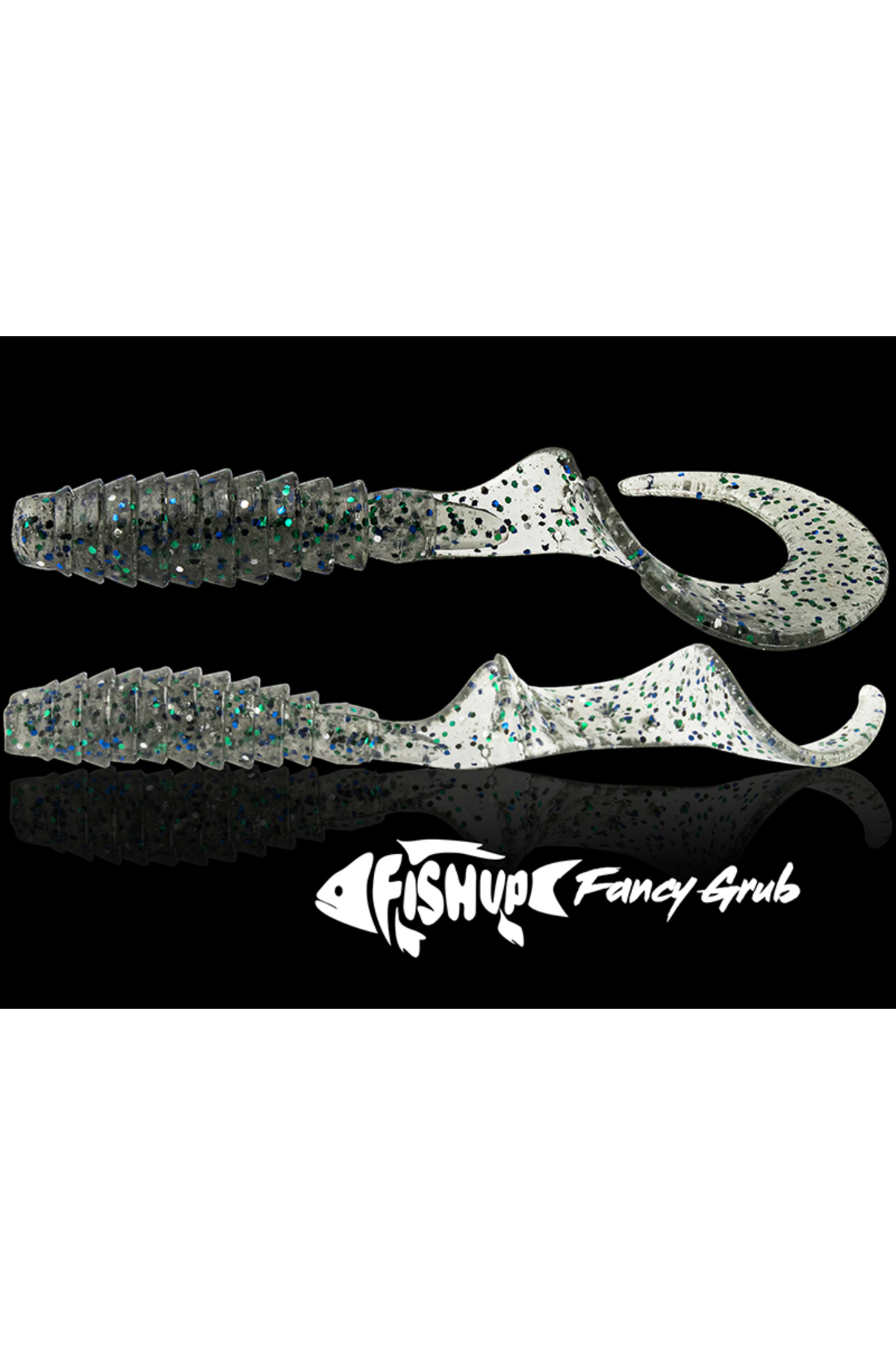 FishUp Fancy Grub 6.3cm #050 Green Pumpkin Brown Red and Purple 6.3cm Green Pumpkin Brown Red and Purple [1]