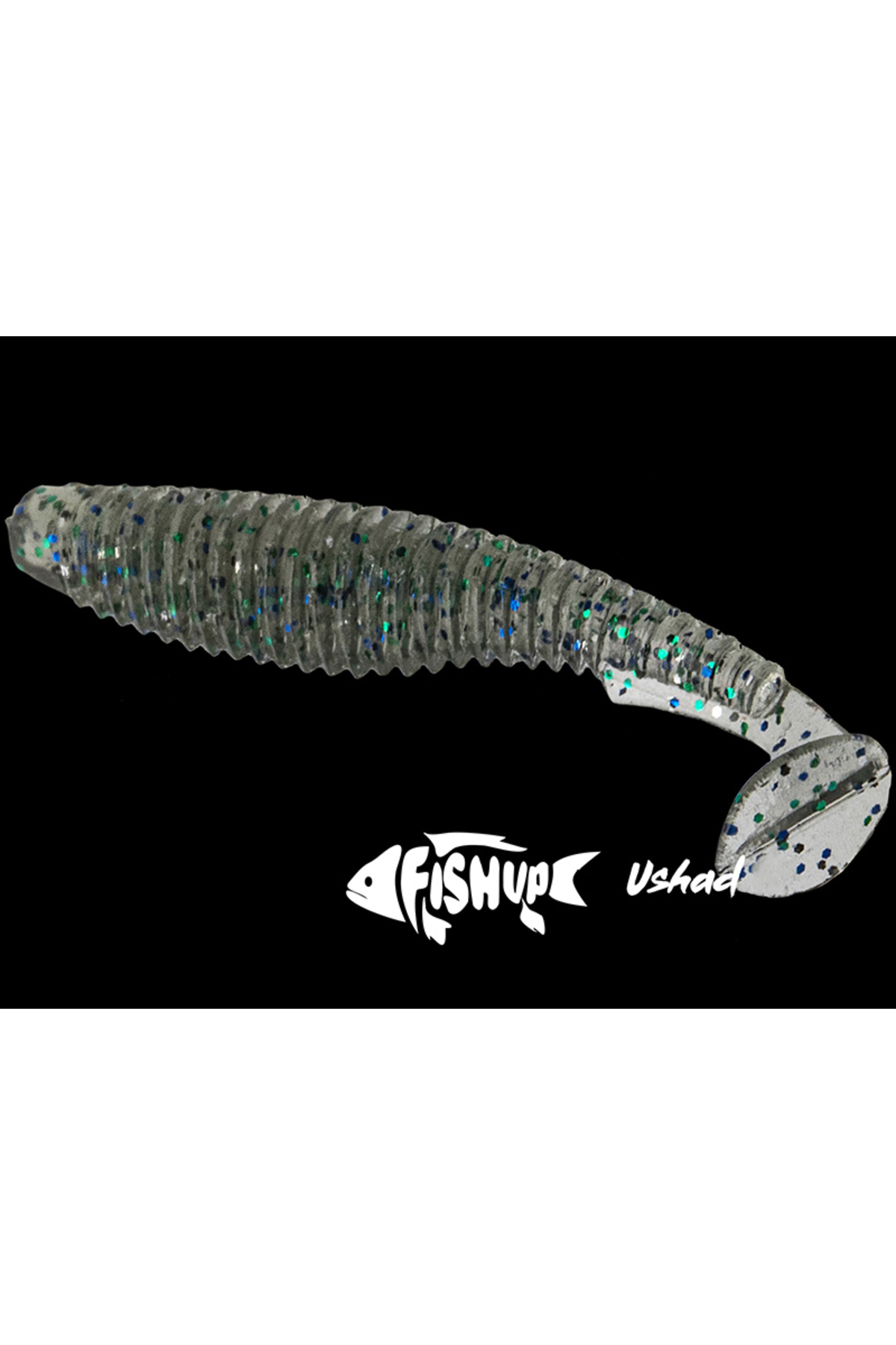 FishUp U-Shad 7cm #203 Green Pumpkin Flo Chart 7cm Green Pumpkin Flo Chart [2]