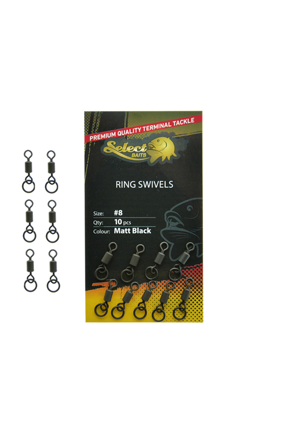 Pescuit si vanatoare - Vartejuri Select Baits Ring Swivels #8