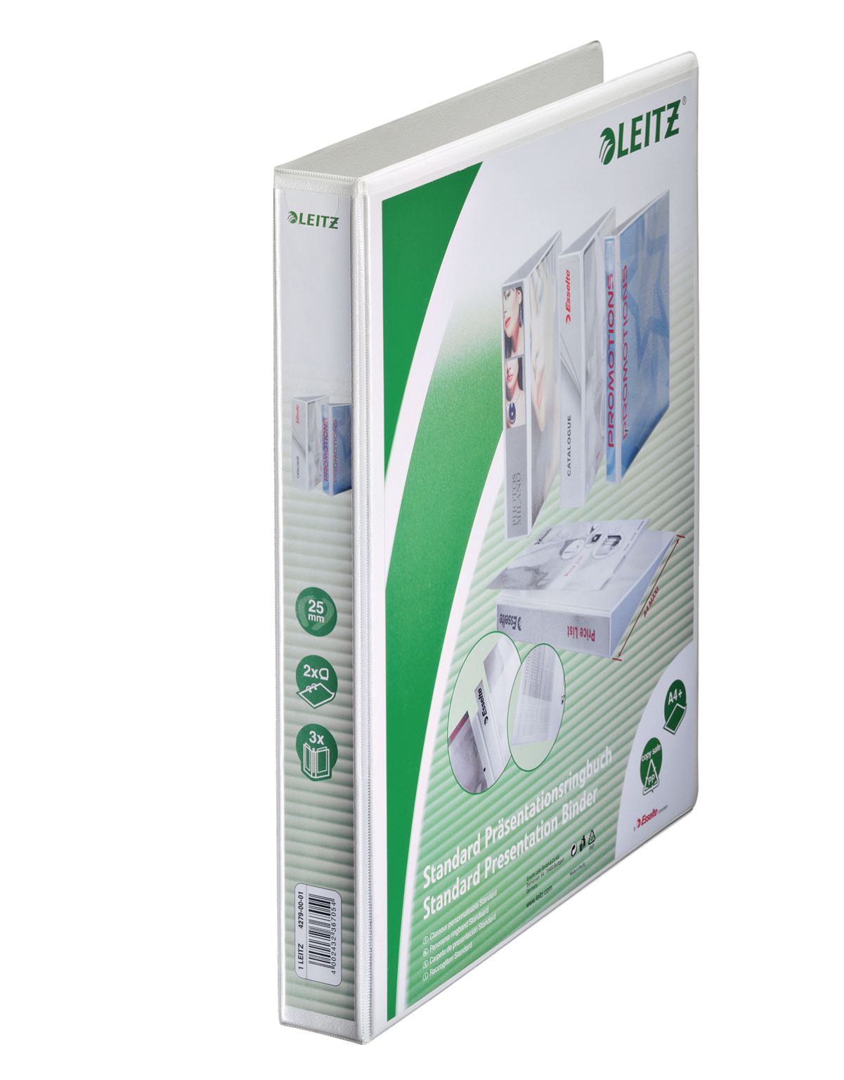 Caiet mecanic a4 2 inele 25mm/44mm alb maxi panorama leitz [0]
