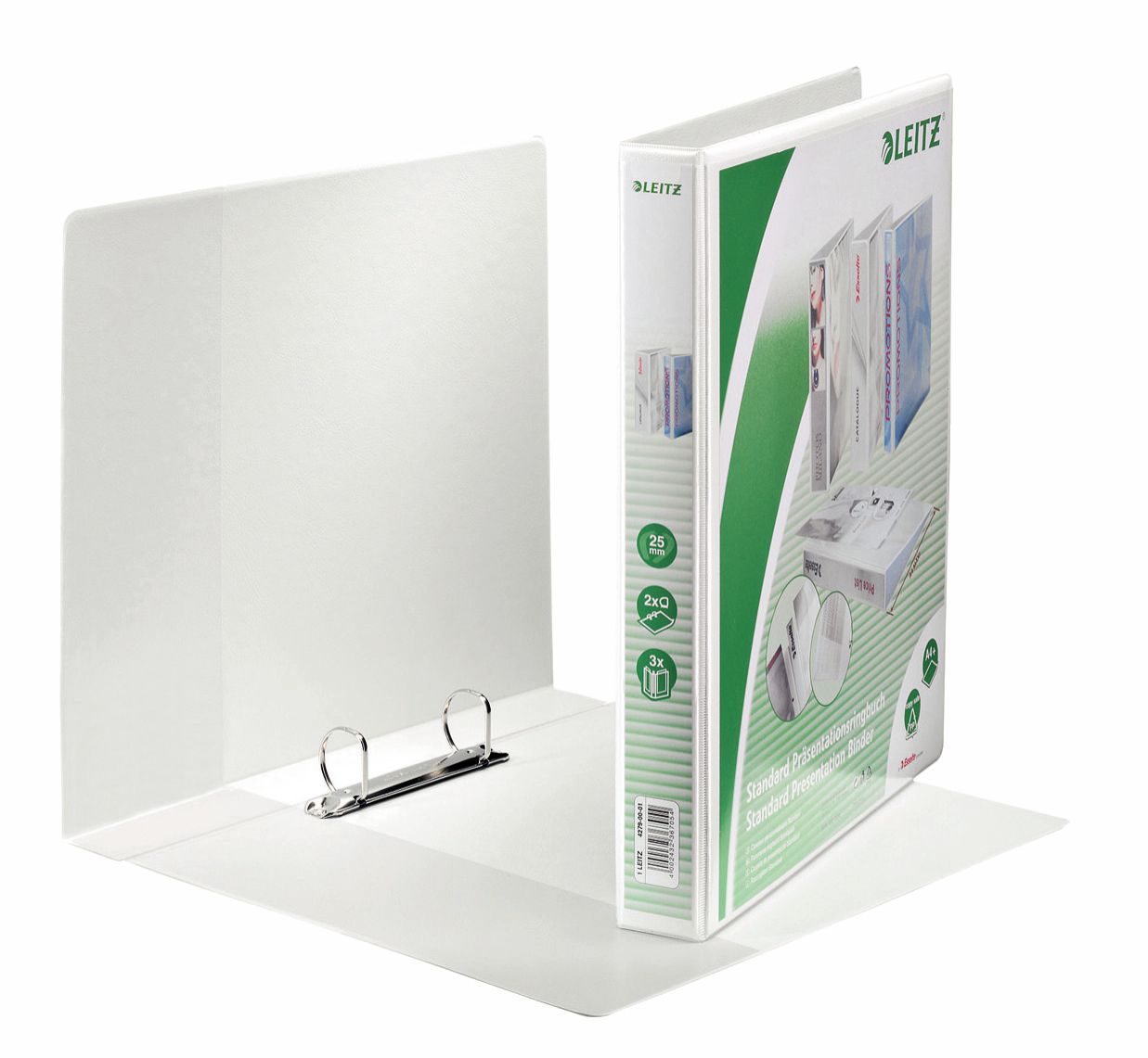 Caiet mecanic a4 2 inele 25mm/44mm alb maxi panorama leitz [1]