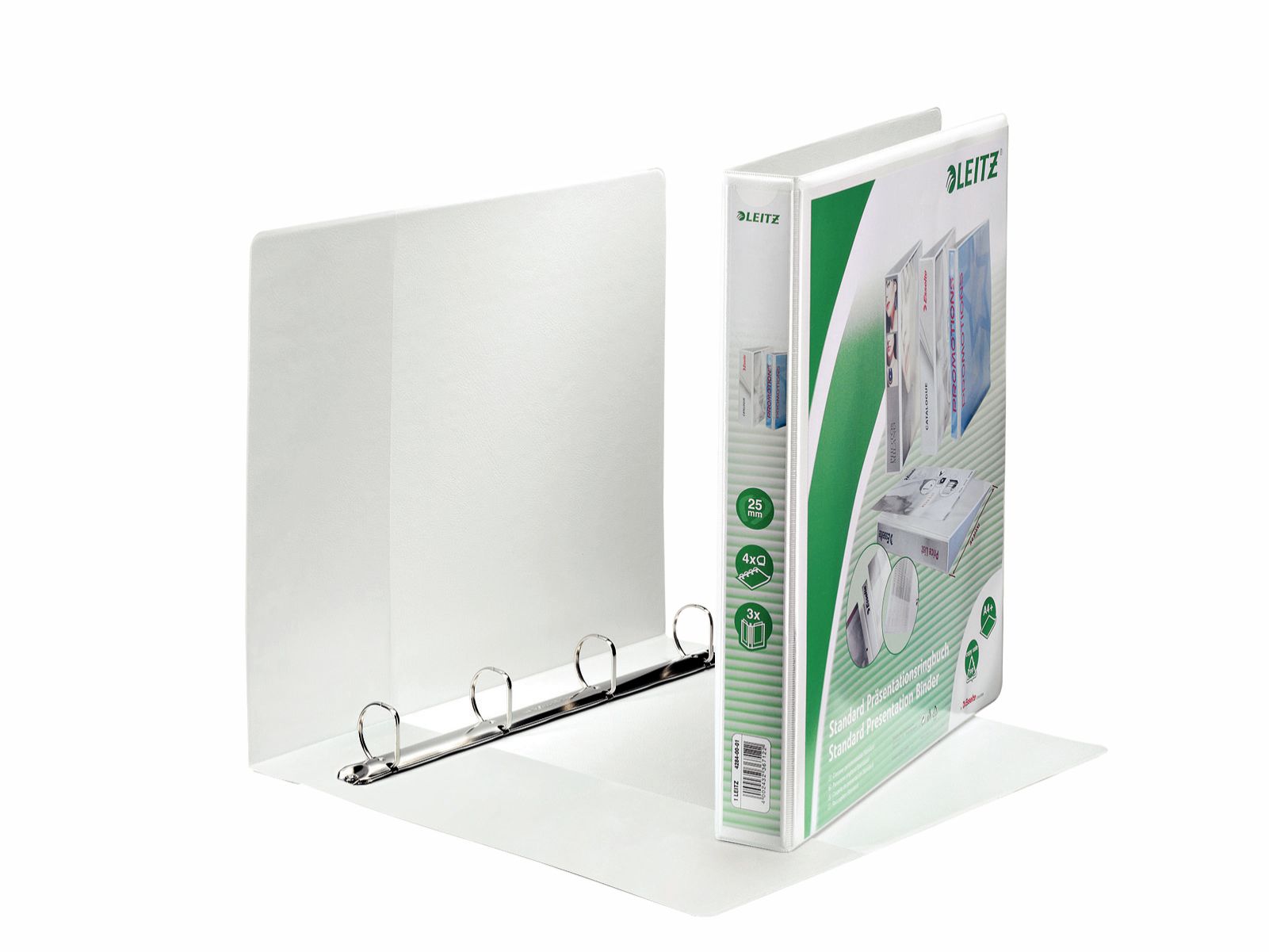 Caiet mecanic a4 4 inele 25mm/44mm alb maxi panorama leitz [0]