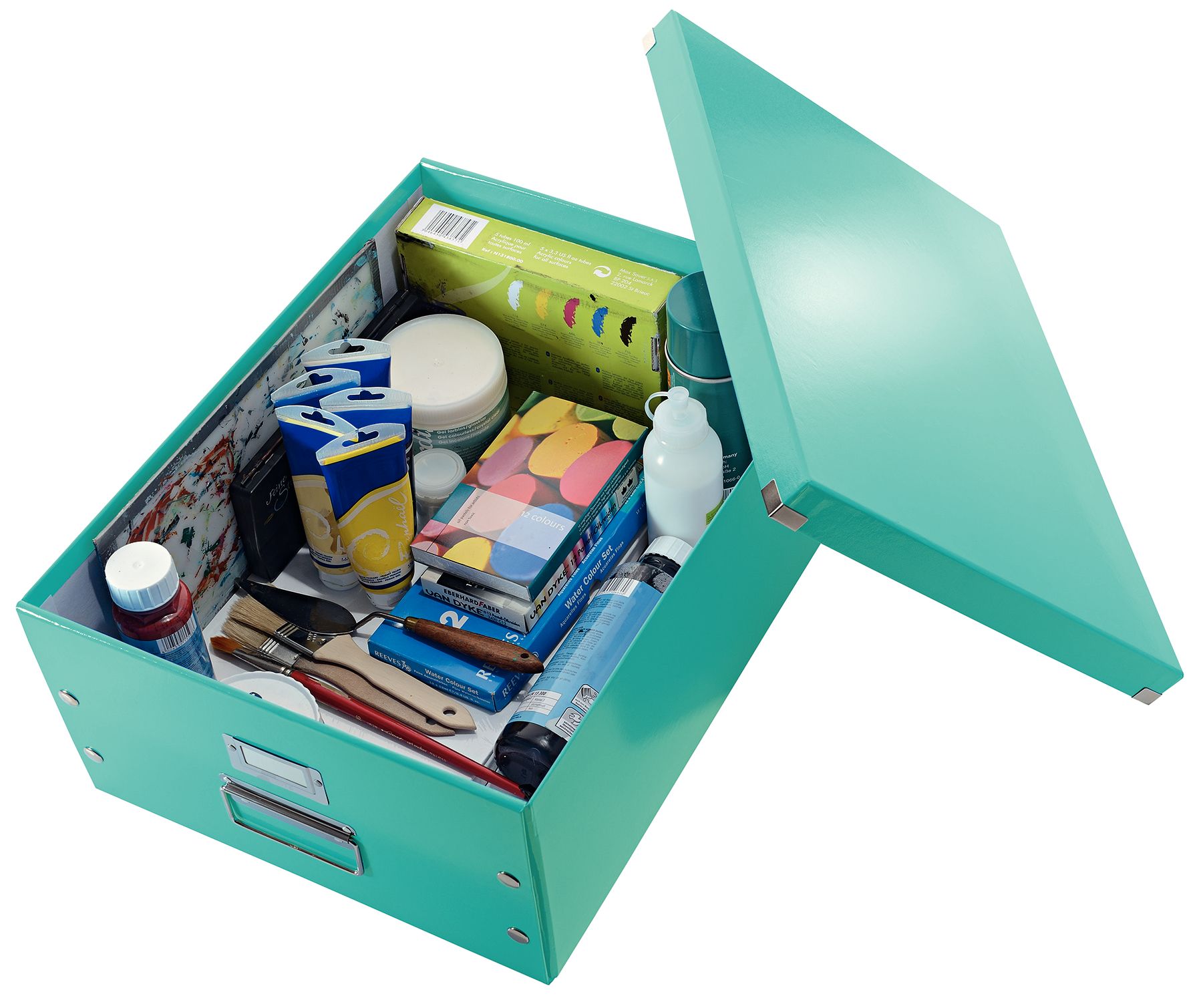 Cutie depozitare mare turcoaz click&store leitz [1]