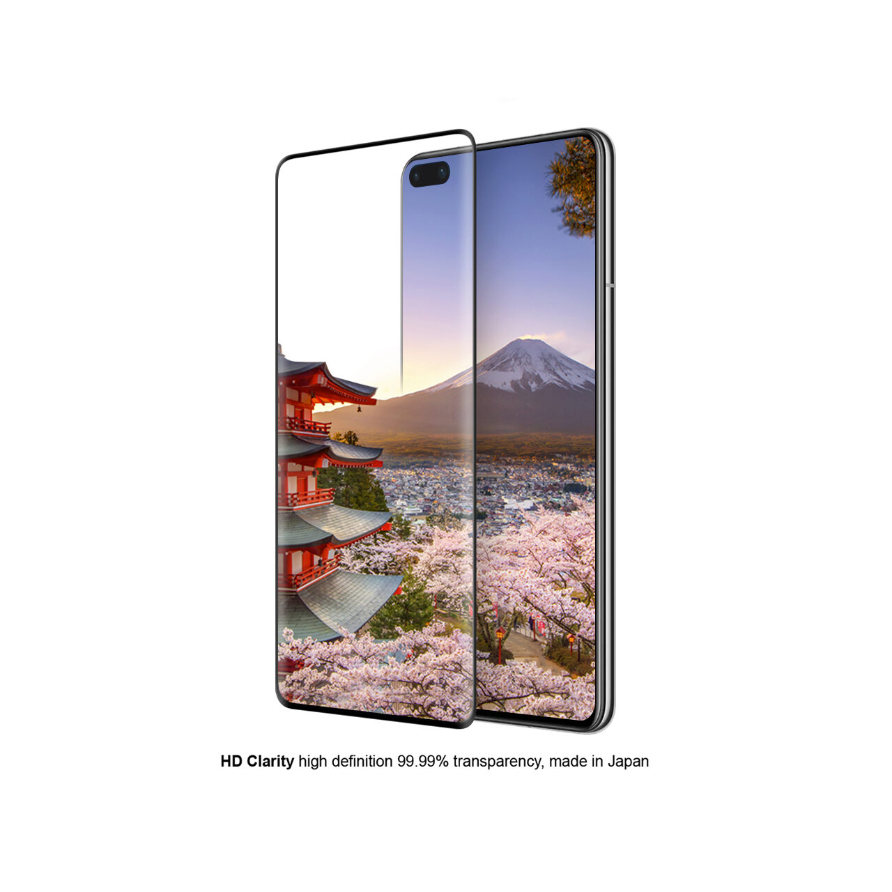 Folie Huawei P40 Eiger Sticla 3D Edge to Edge Clear Black [1]