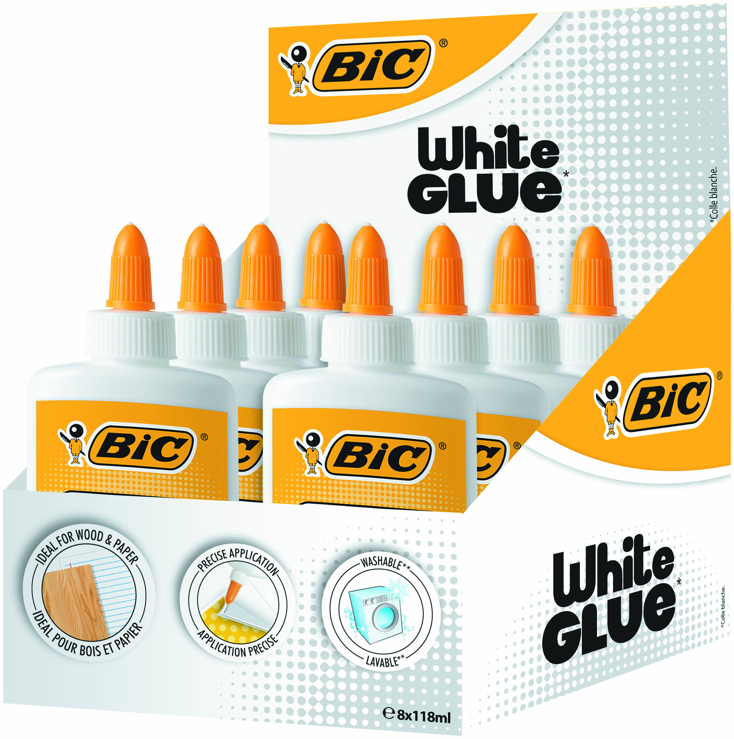 Lipici lichid 118ml alb bic [1]