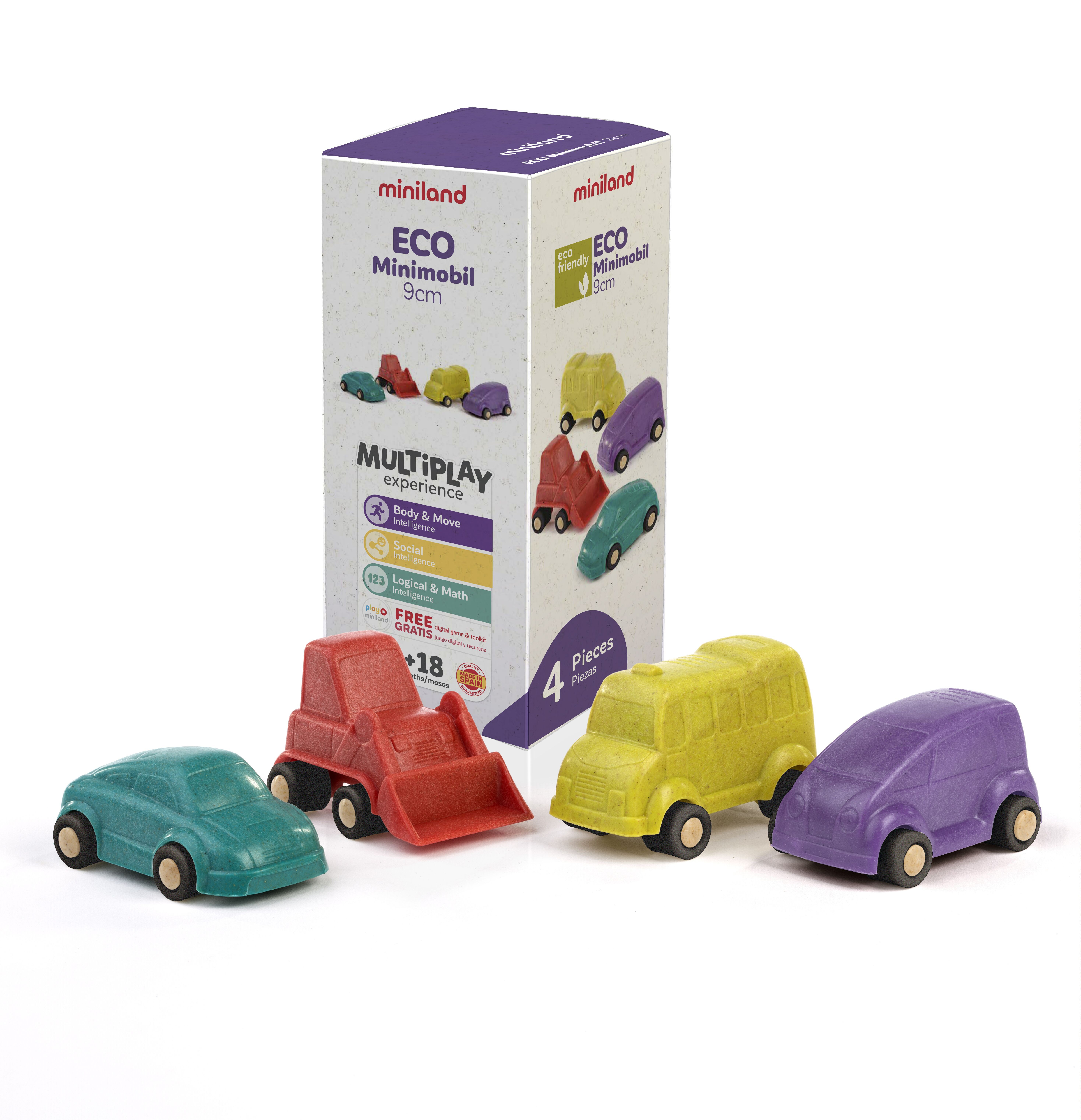 Set 4 vehicule 9 cm Minimobile ECO [1]