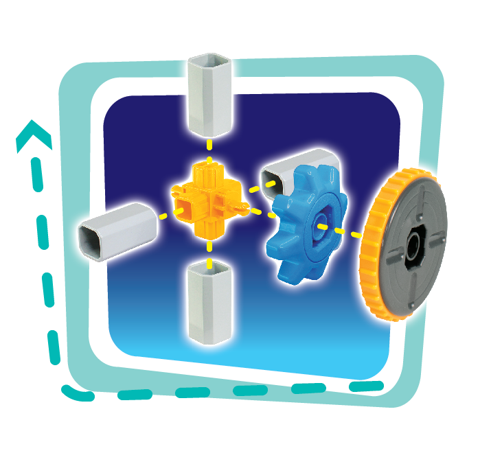 Set de constructie 3 in 1 STEM  - Robotel & masinute saniter [5]