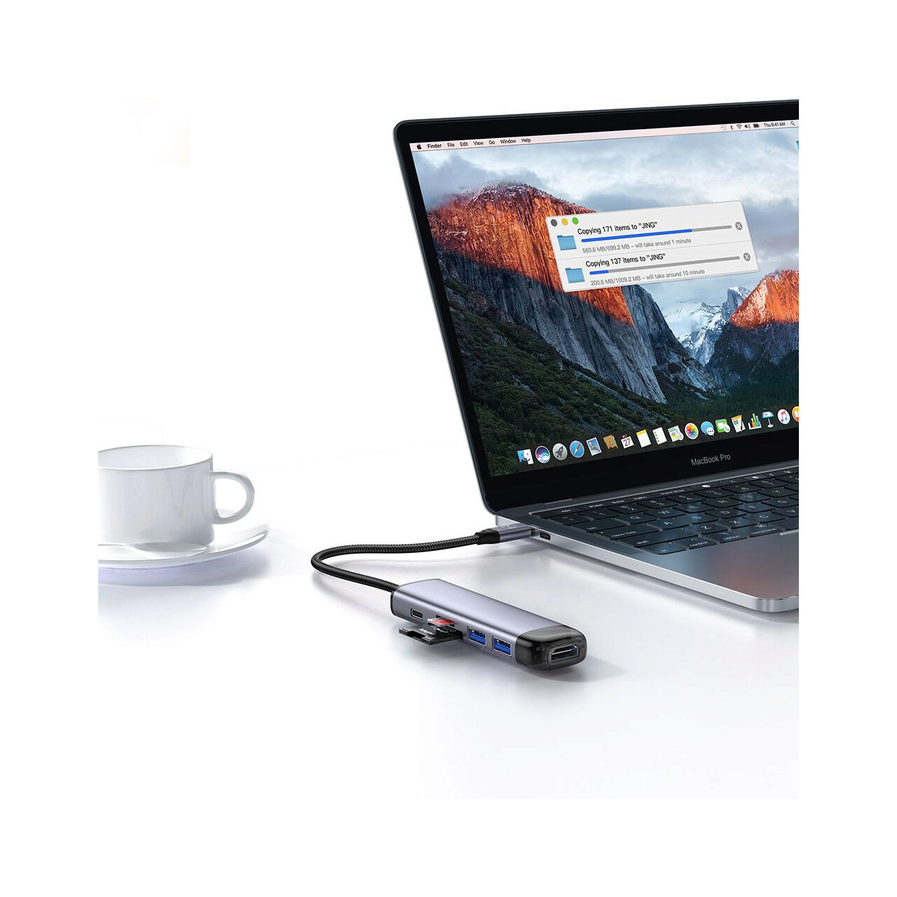 Multihub Type-C Mcdodo 6 in 1 Grey [1]