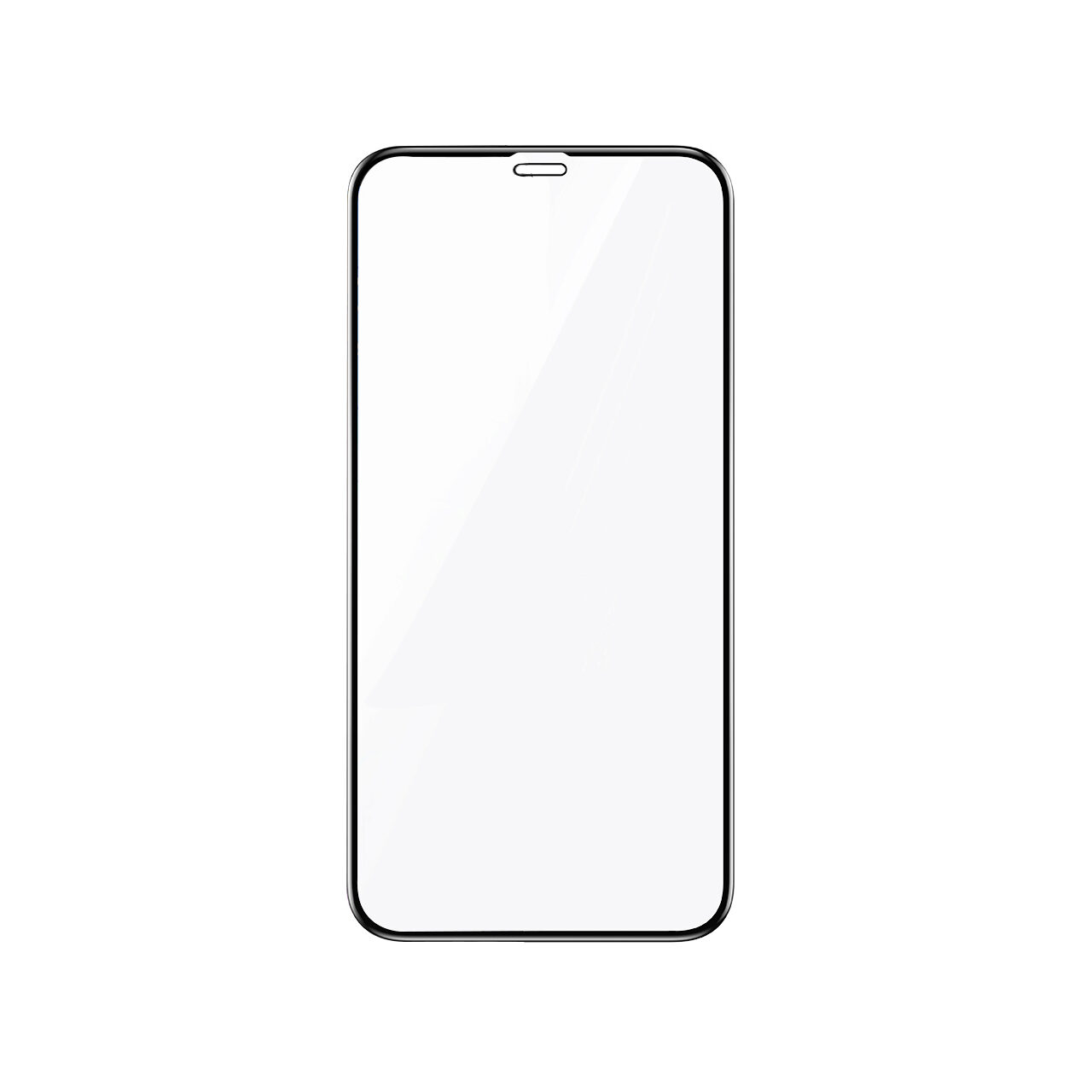 Folii Telefoane - Folie iPhone 11 Pro Max / Xs Max Lemontti Sticla Curbata Black (1 fata, 9H, 3D)