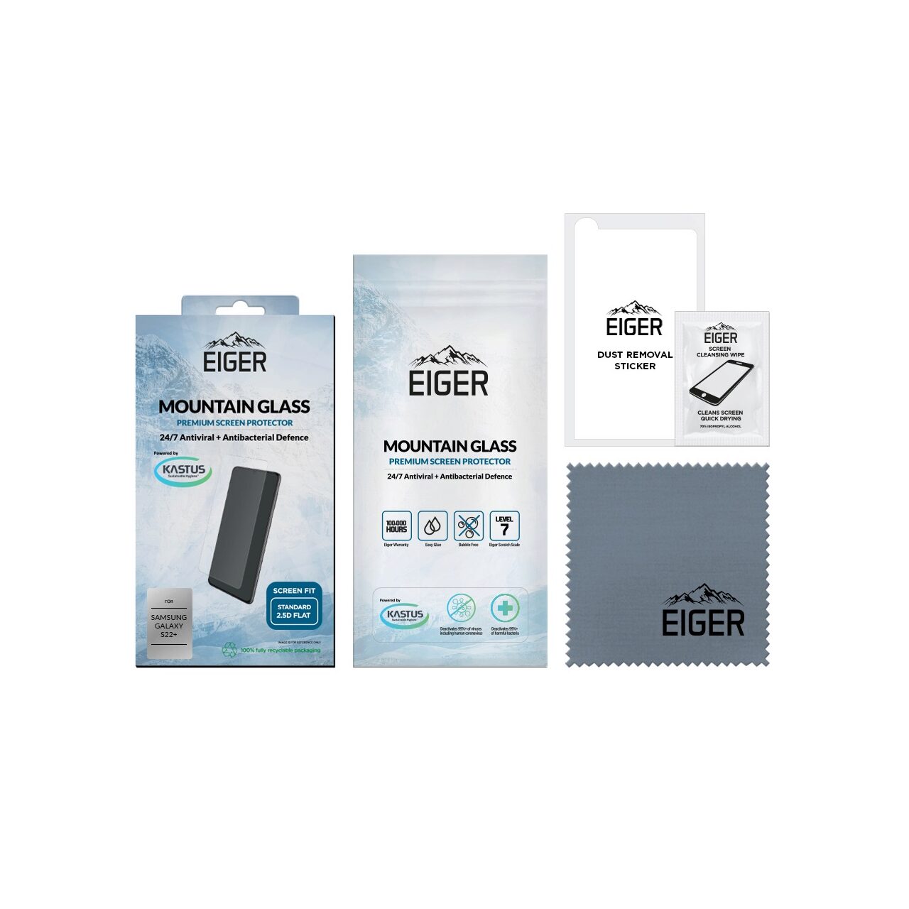 Folie Samsung Galaxy S22 Plus Eiger Sticla Mountain Glass Clear [1]