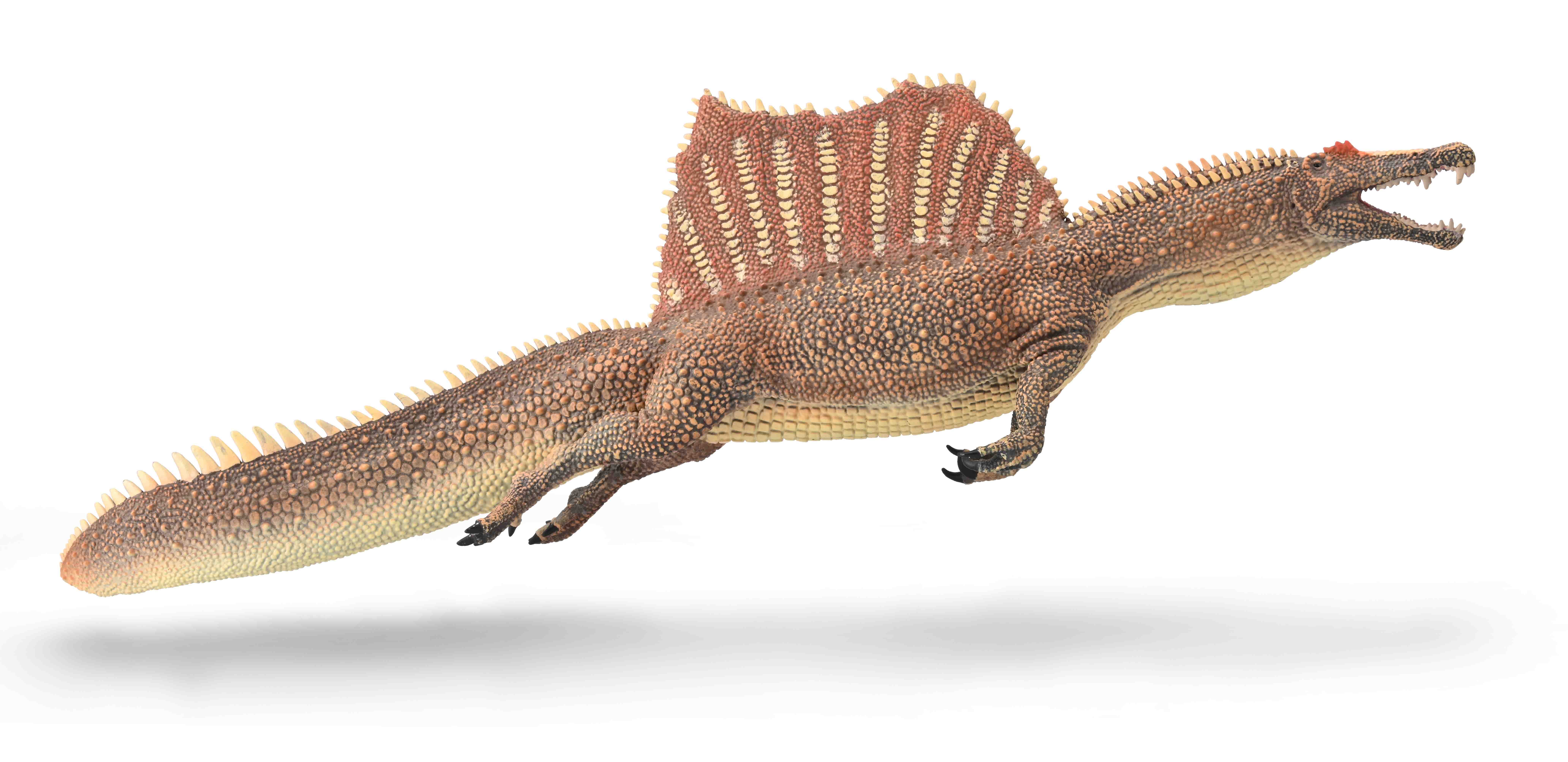 Figurina pictata manual dinozaur Spinosaurus innotand cu mandibula mobila [1]
