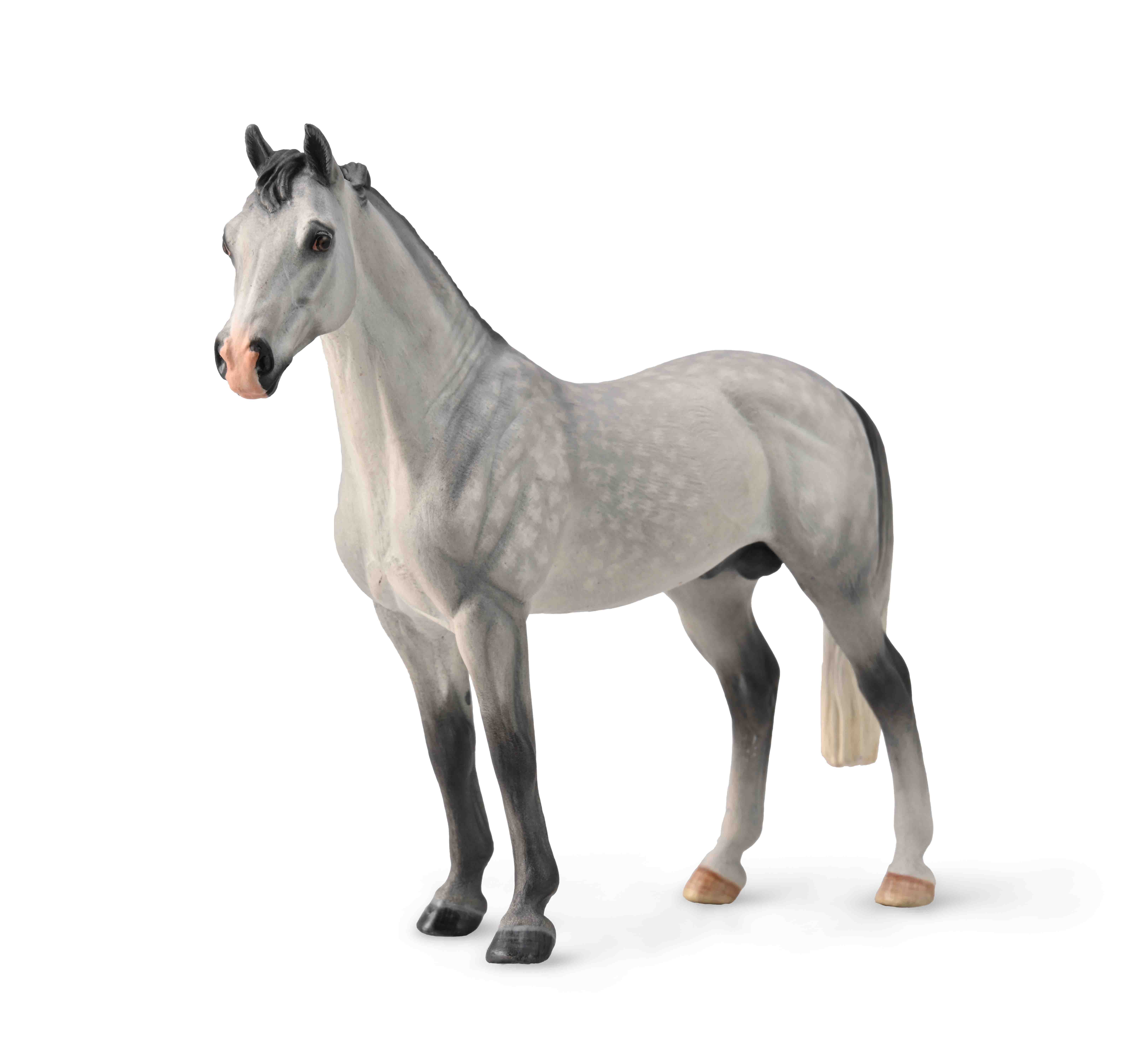 Figurina pictata manual armasar Hanoverian Dappled Grey [1]