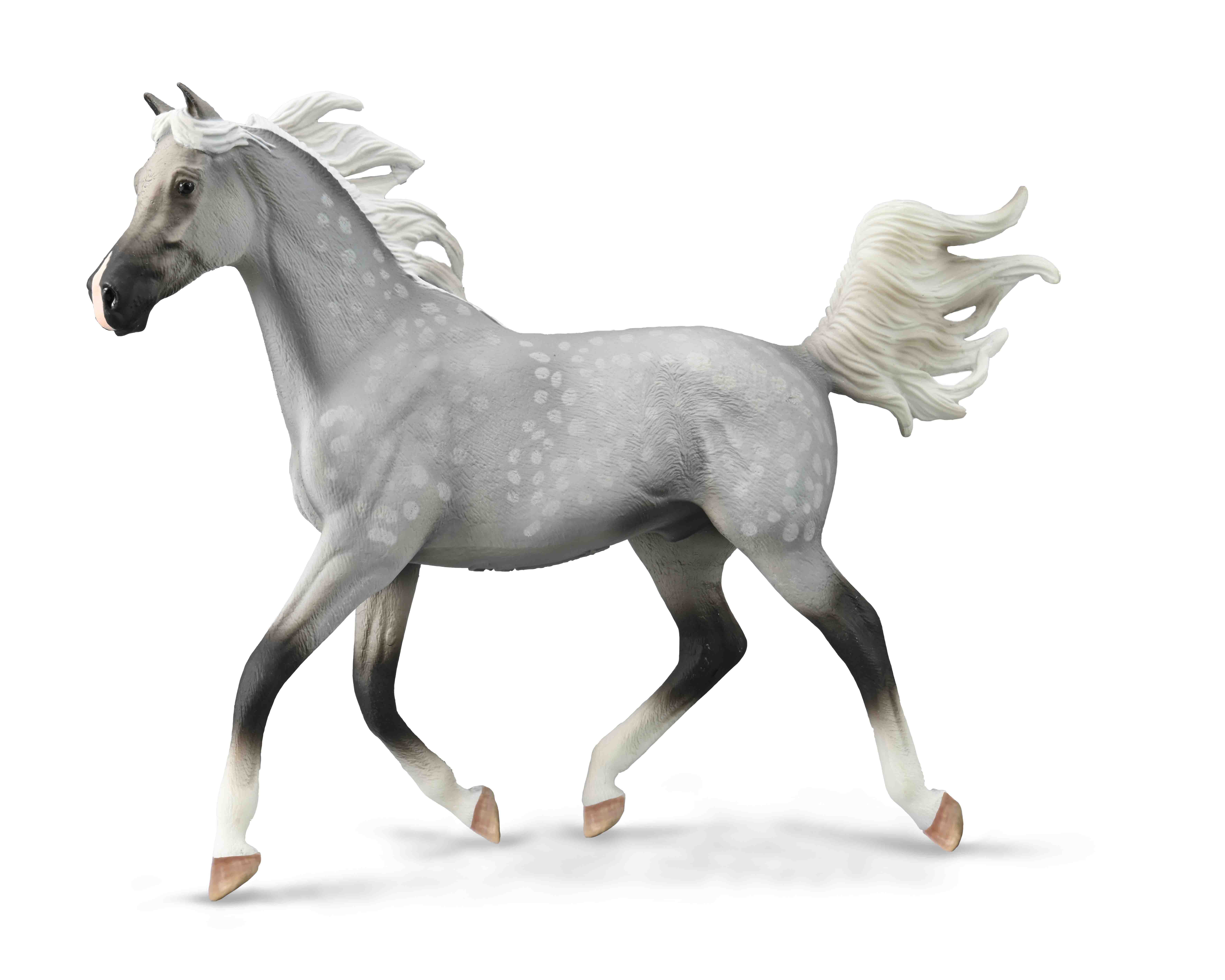 Figurina pictata manual armasar Half Arabian Dappled Gri [1]